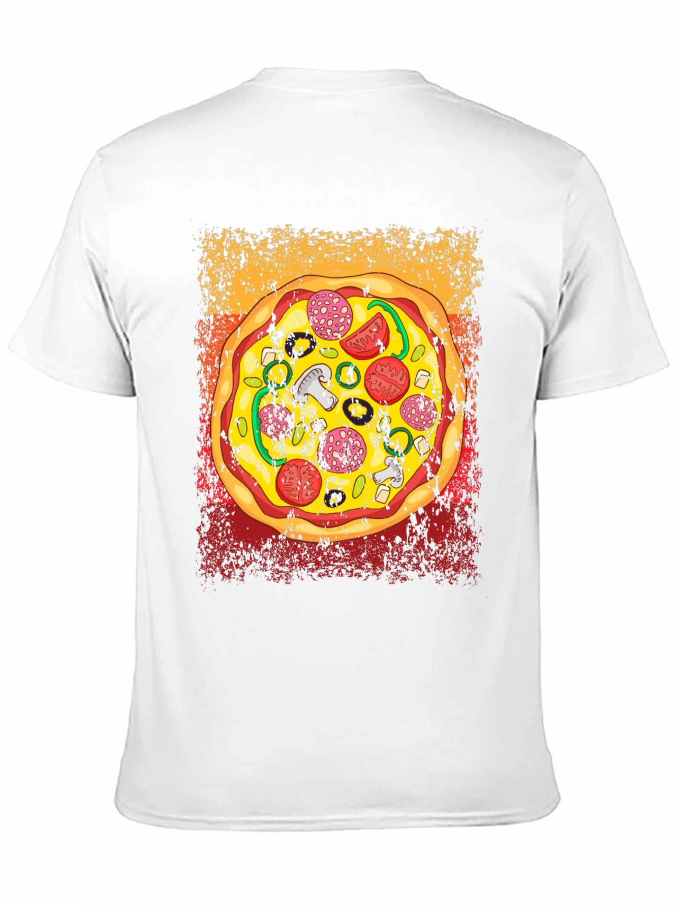 Pizza Graphic T-Shirt - Unisex Crew Neck Tee