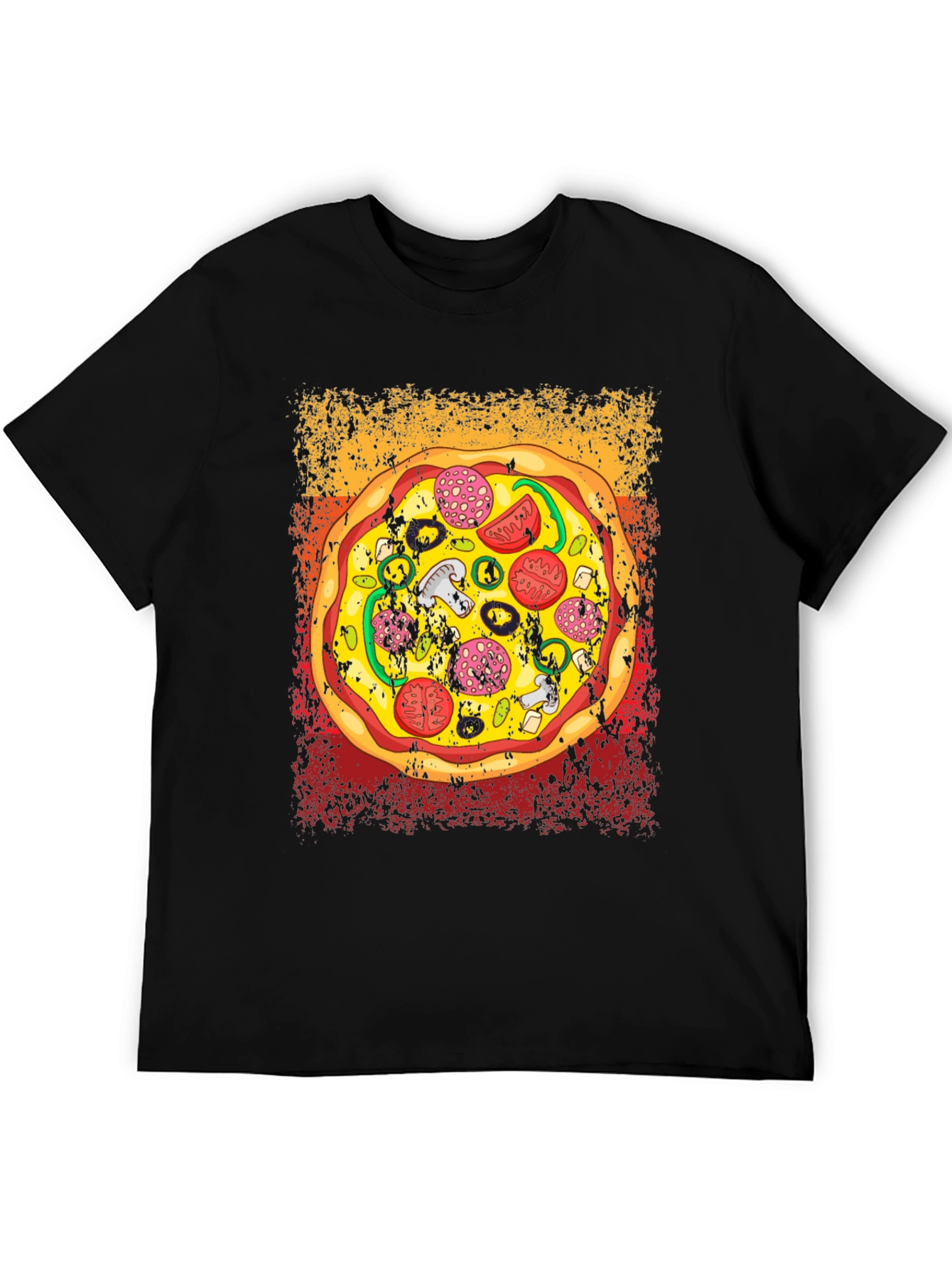 Pizza Graphic T-Shirt - Unisex Crew Neck Tee