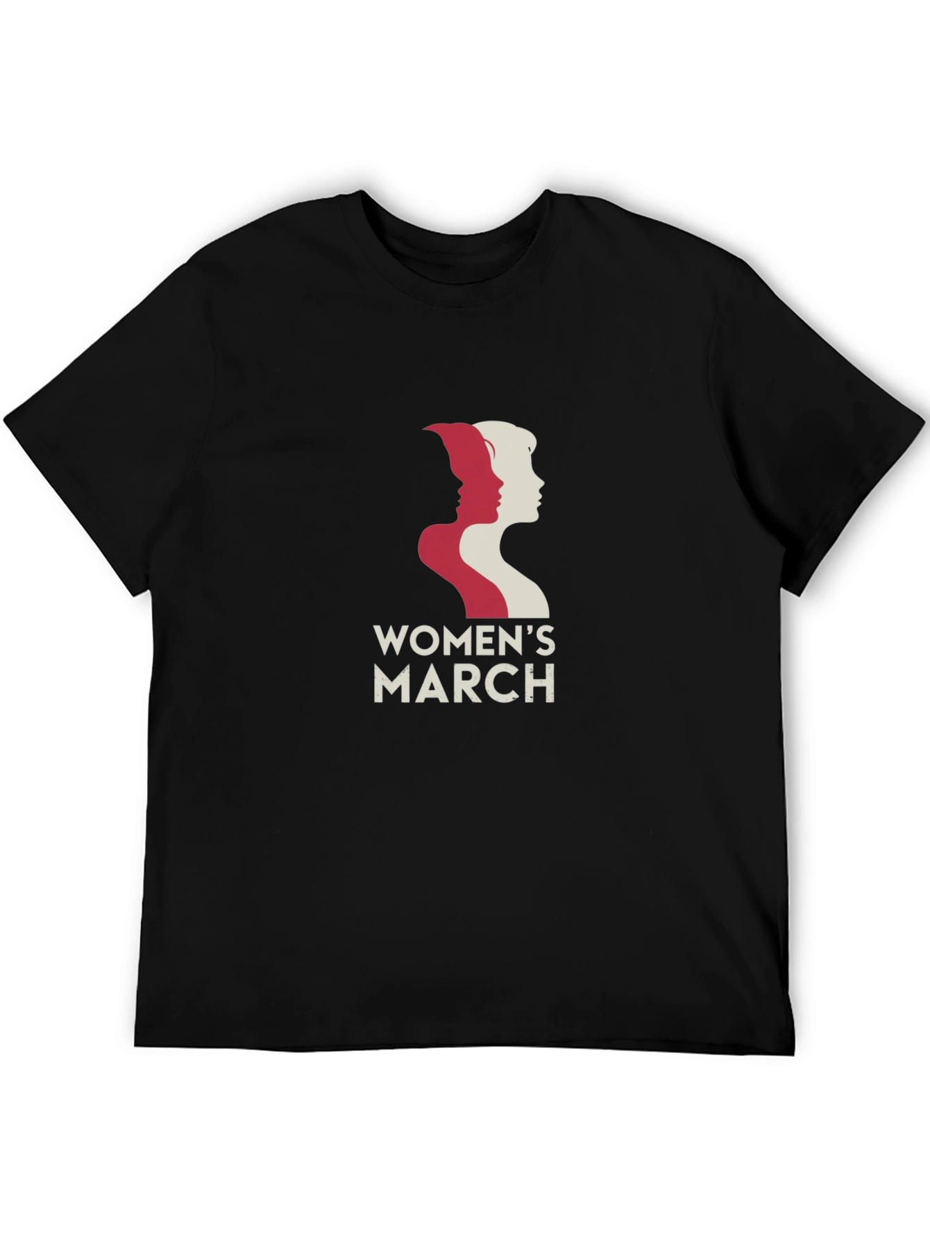 Womens March Graphic T-Shirt - Black