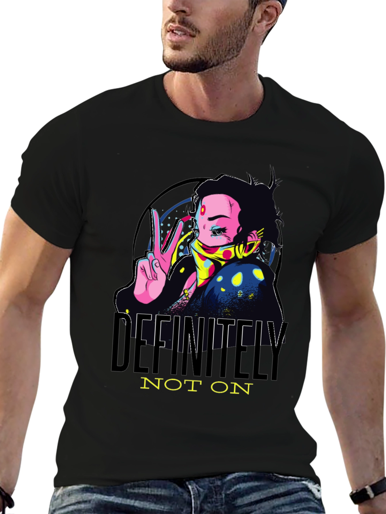Definitely Not On Anime Graphic Tee