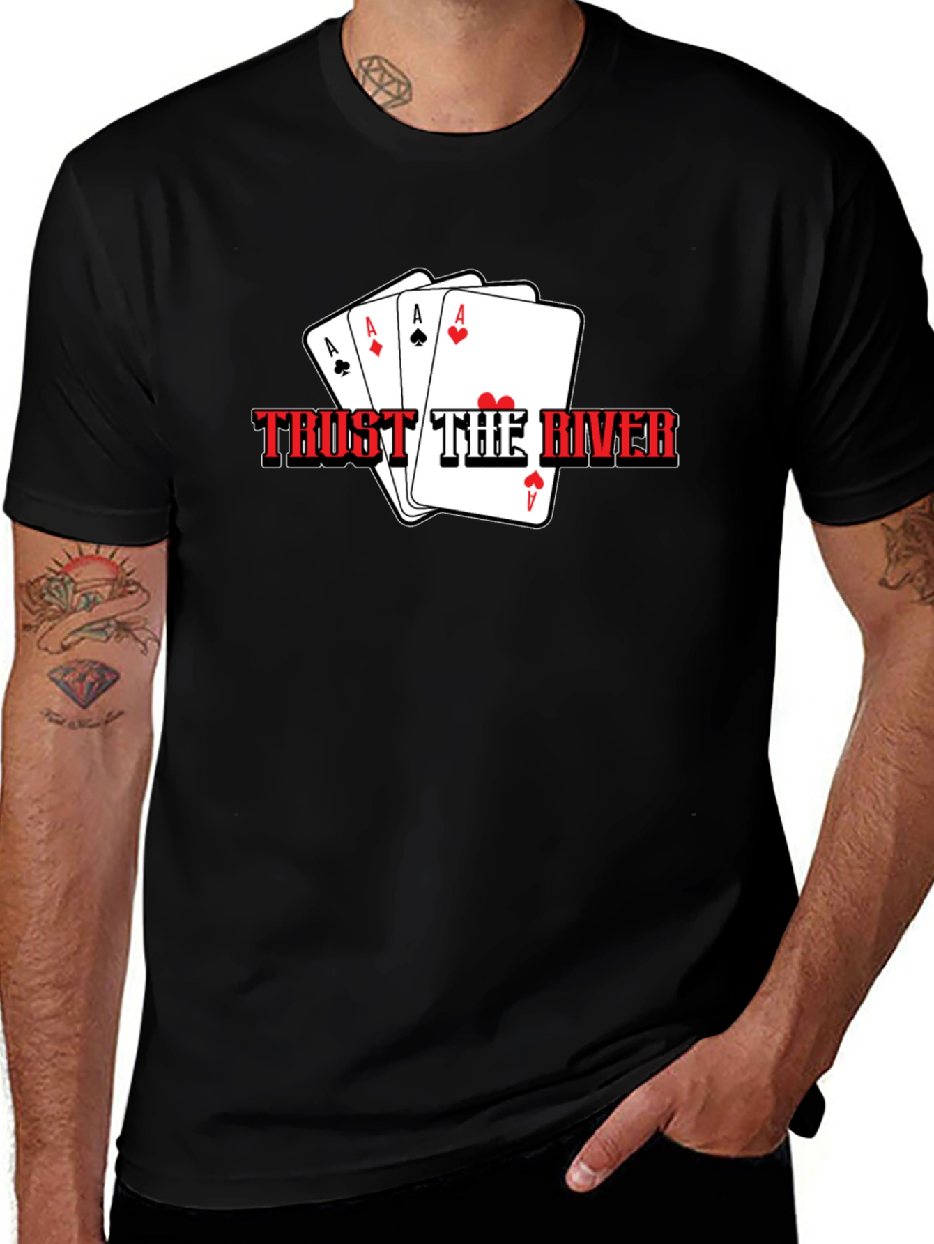 Trust The River Poker Ace T-Shirt