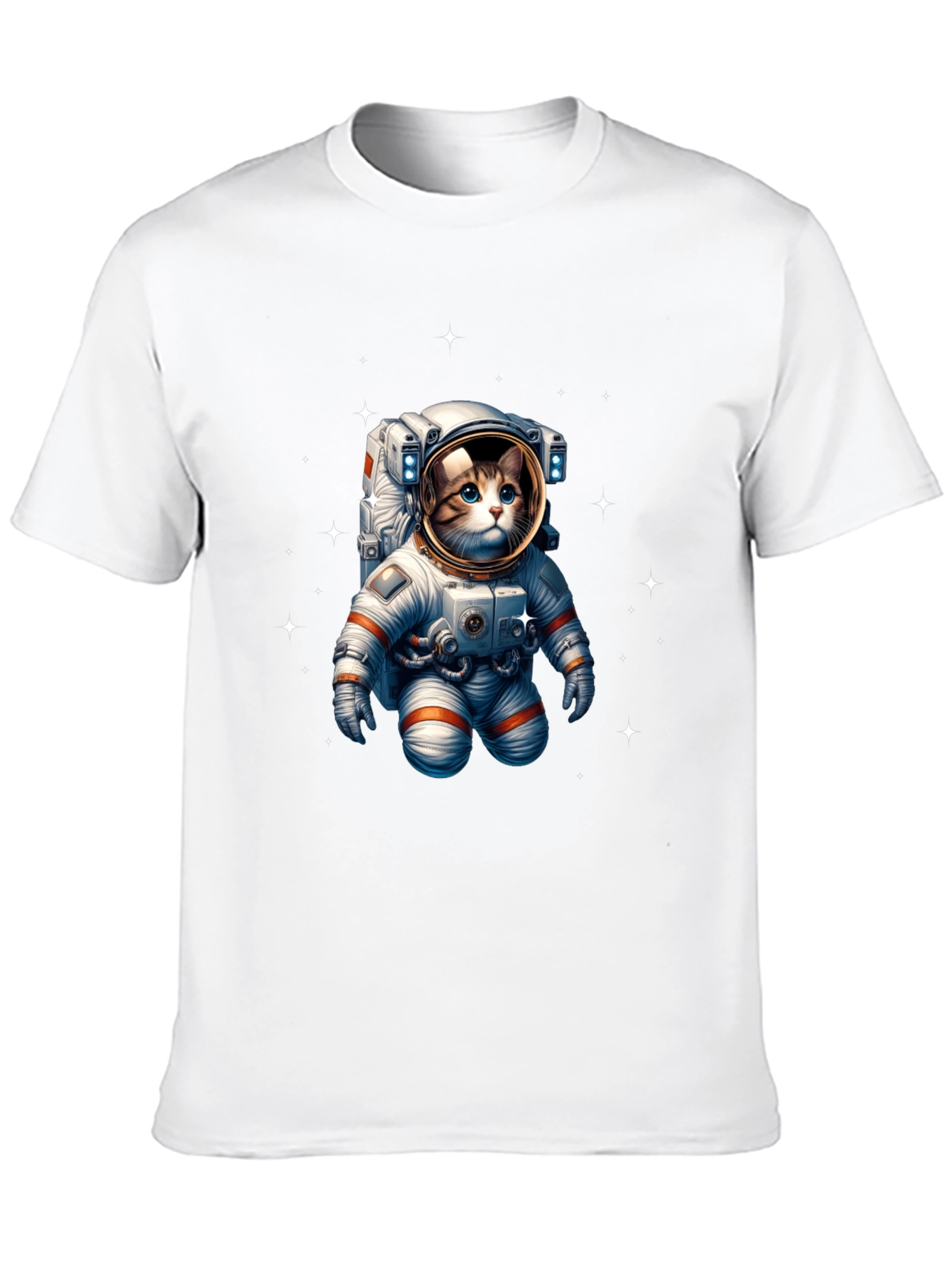Astronaut Cat Graphic Tee - Space Kitty T-Shirt