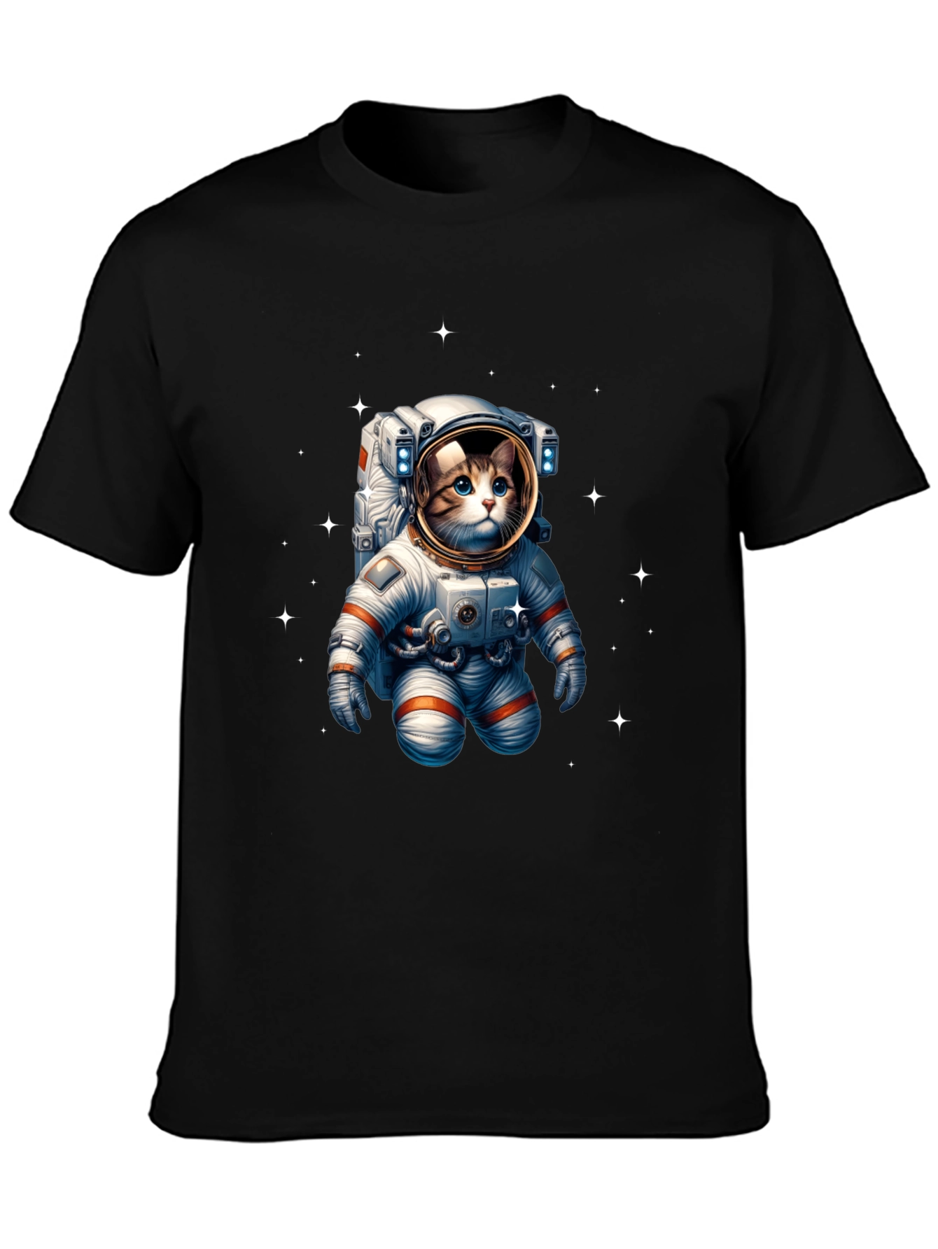 Astronaut Cat Graphic Tee - Space Kitty T-Shirt