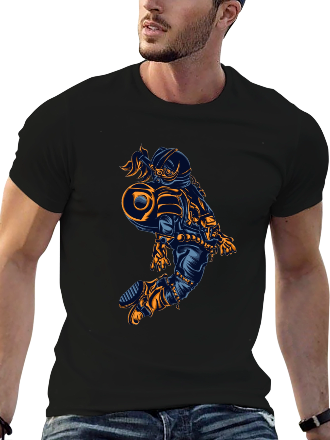 Astronaut Graphic Tee - Cool Space Design