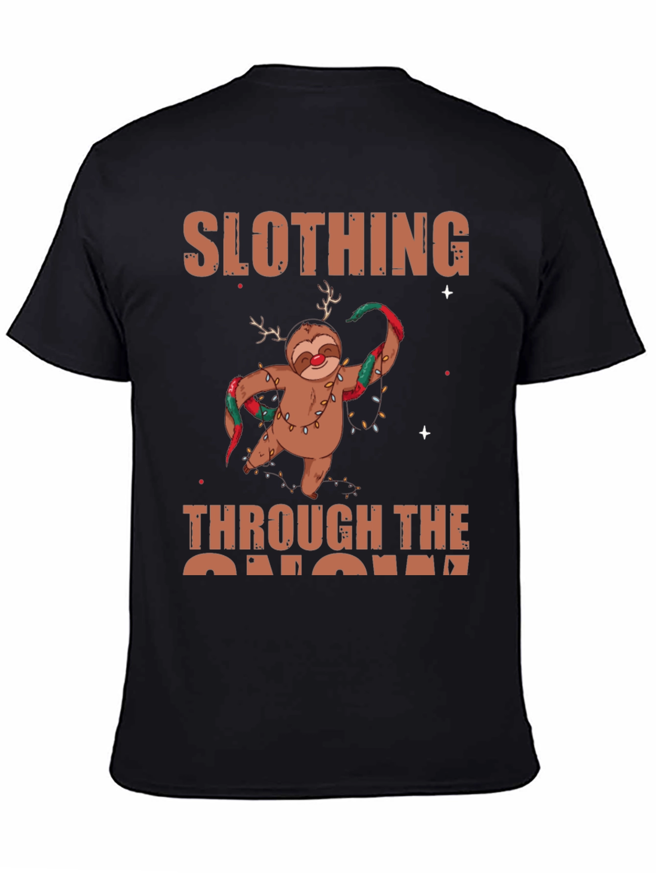 Slothing Through The Snow Christmas T-Shirt
