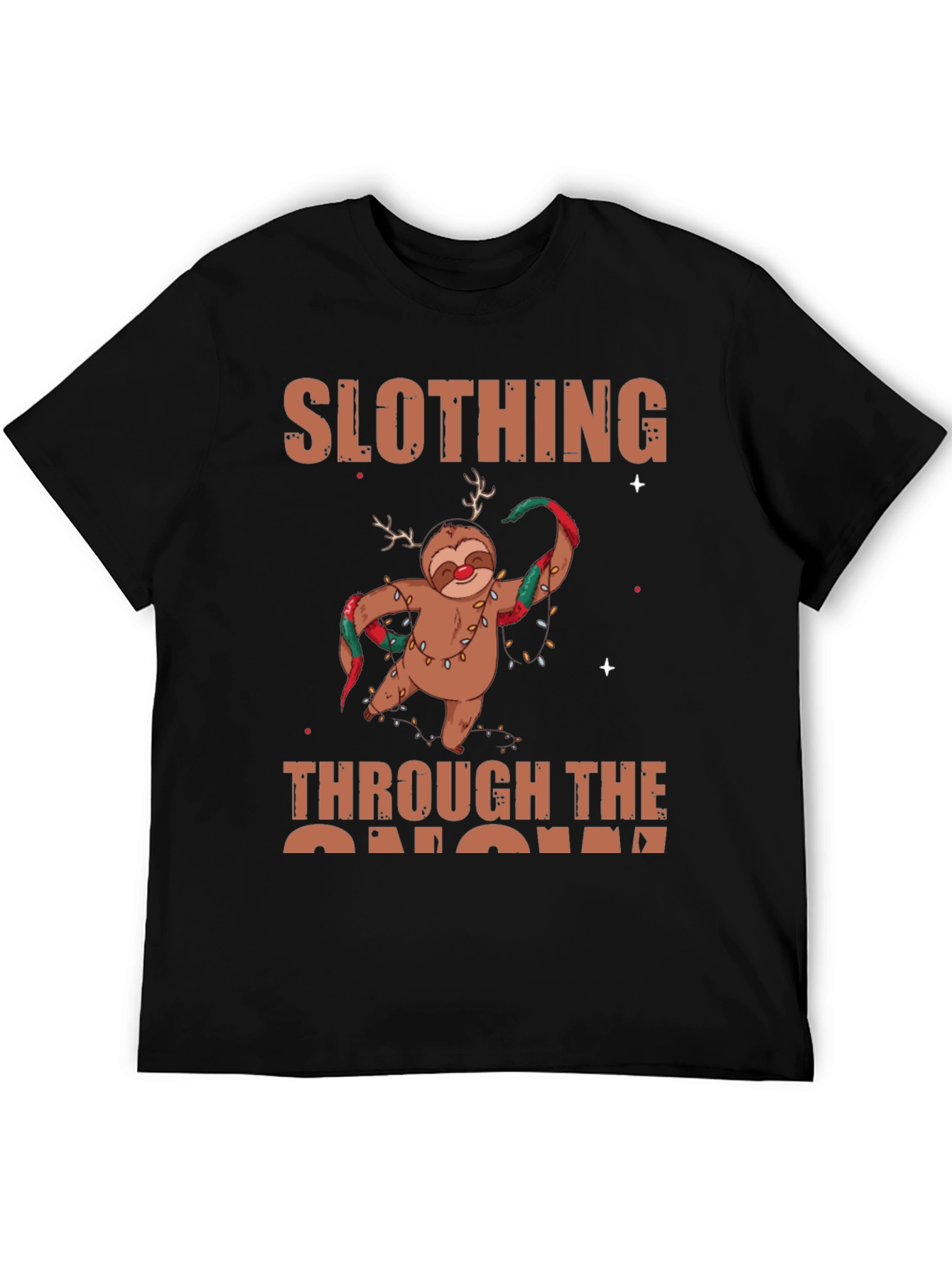 Slothing Through The Snow Christmas T-Shirt