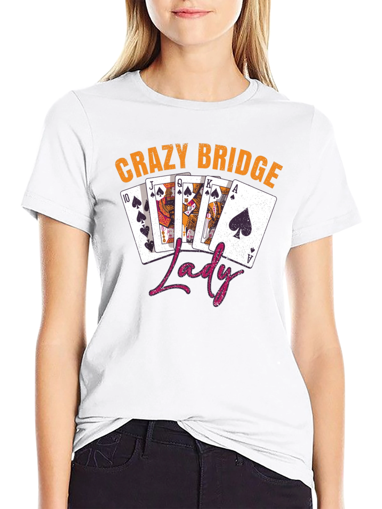 Crazy Bridge Lady T-Shirt