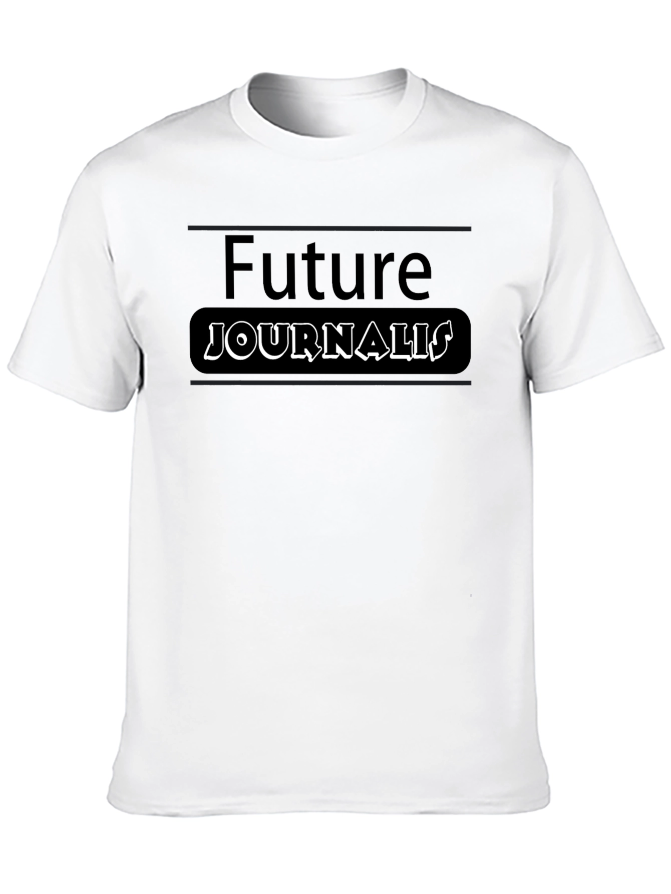 Future Journalist T-Shirt - Black Cotton Tee