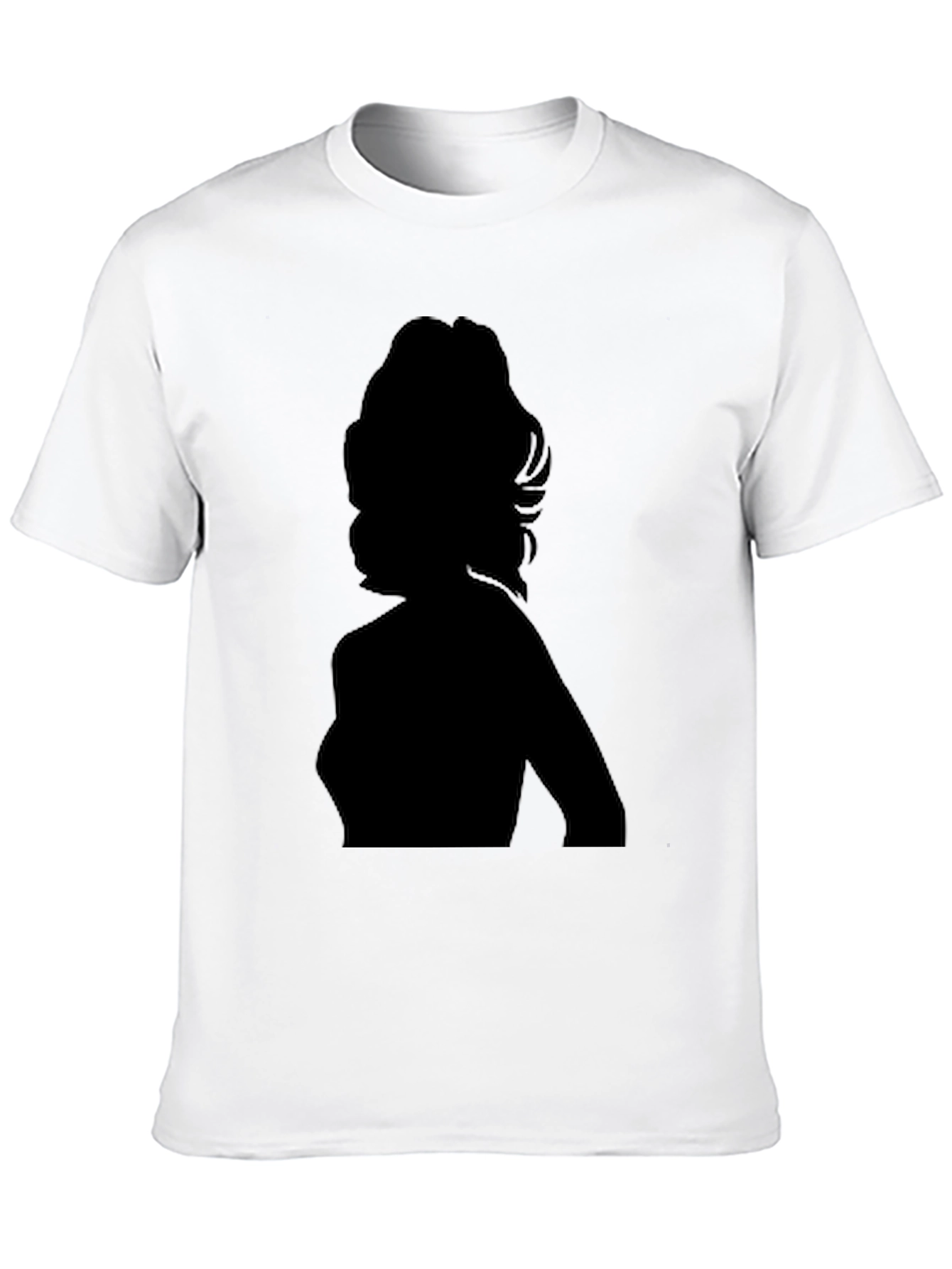 Silhouette Graphic Tee - Black Cotton T-Shirt