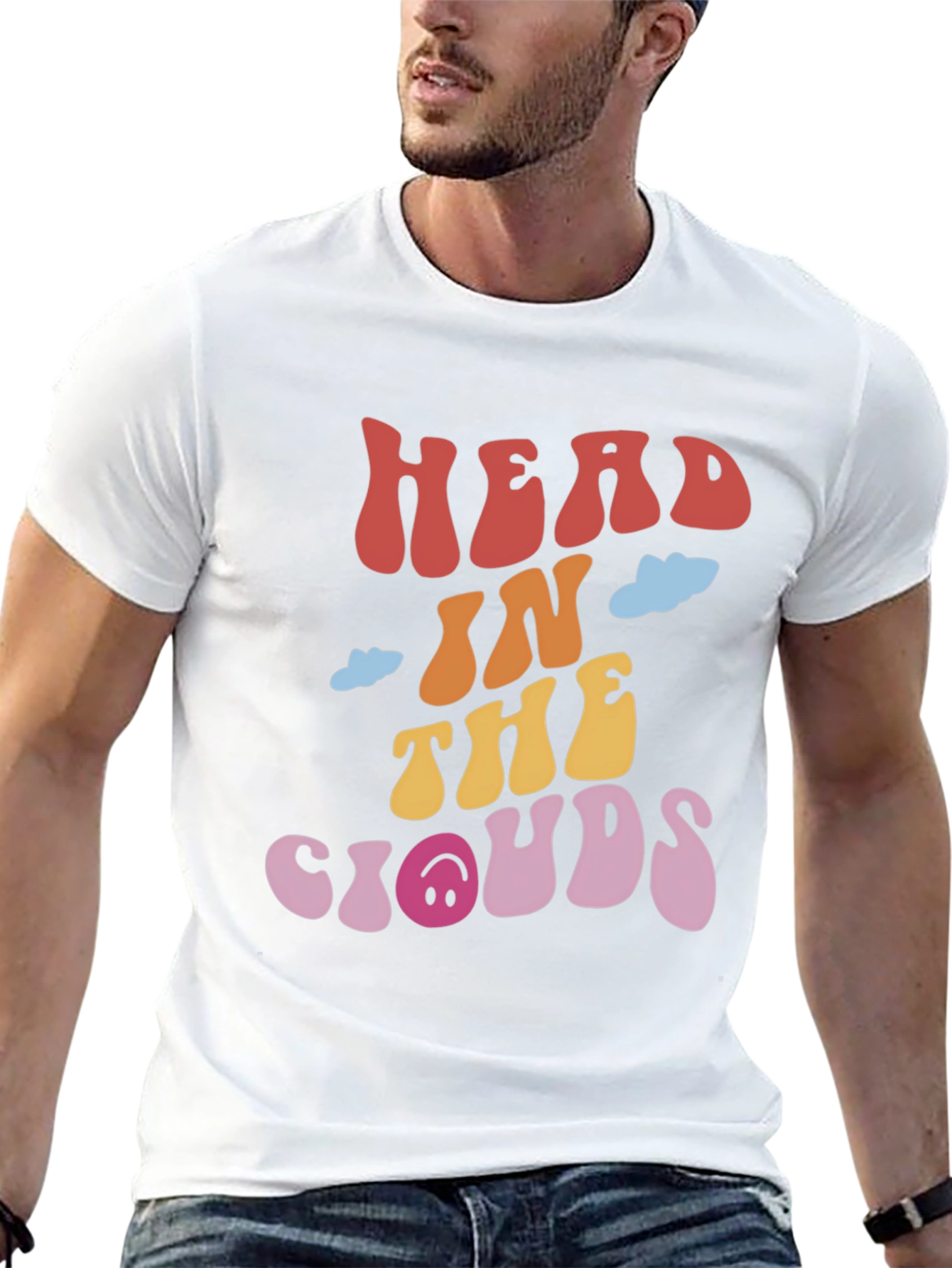 Retro Head In The Clouds Graphic Tee