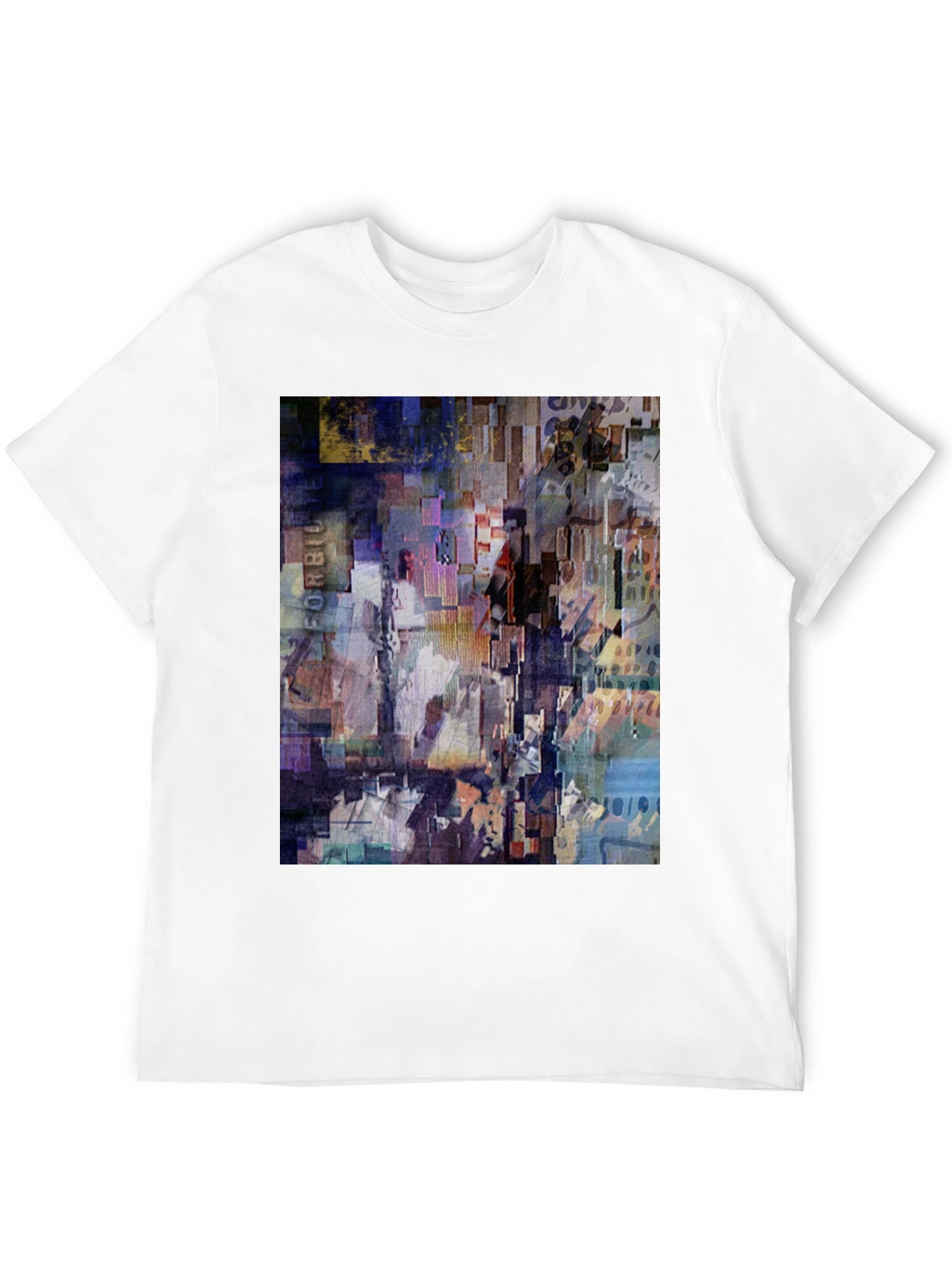 Abstract Art Print Black T-Shirt