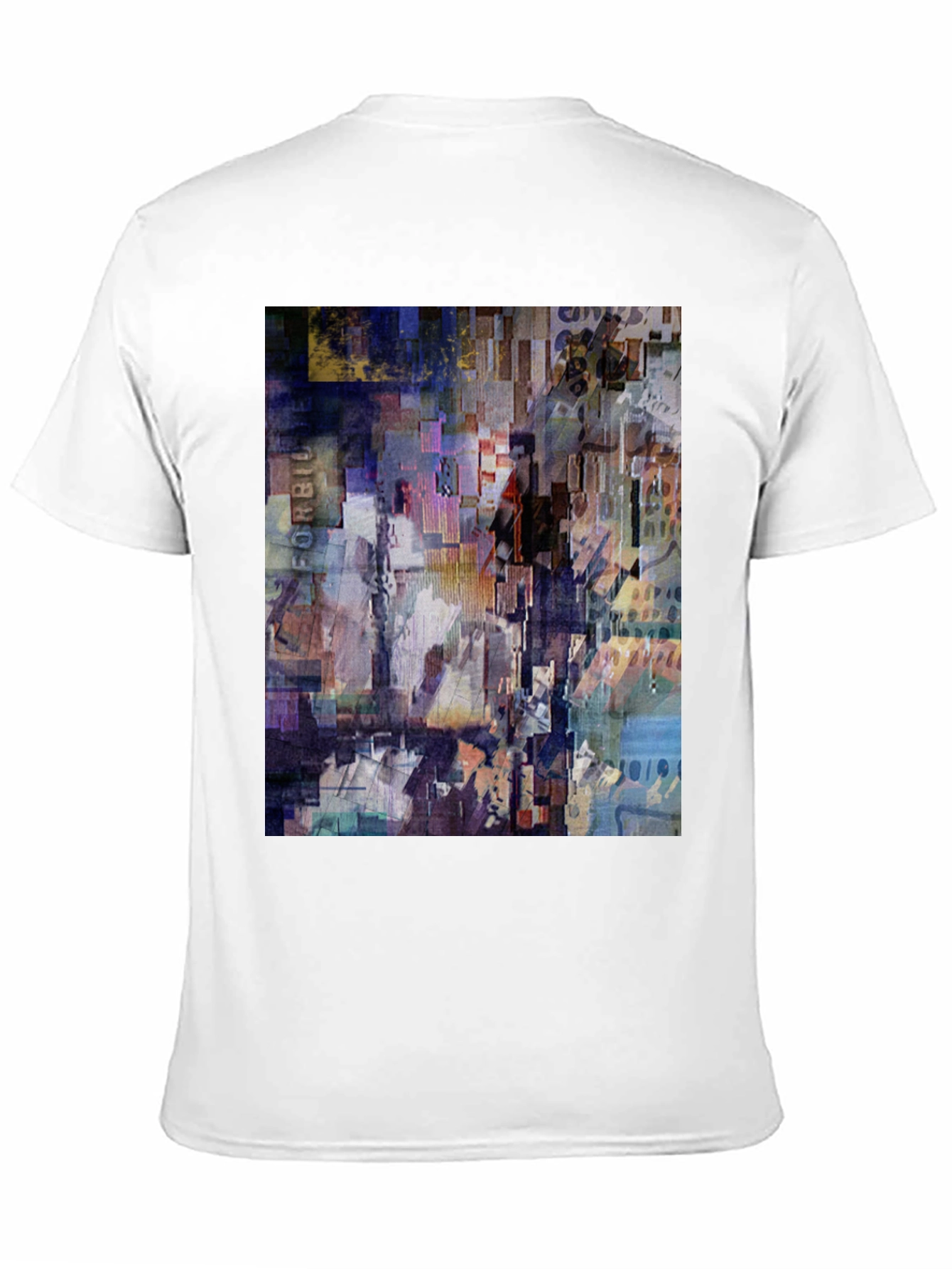 Abstract Art Print Black T-Shirt