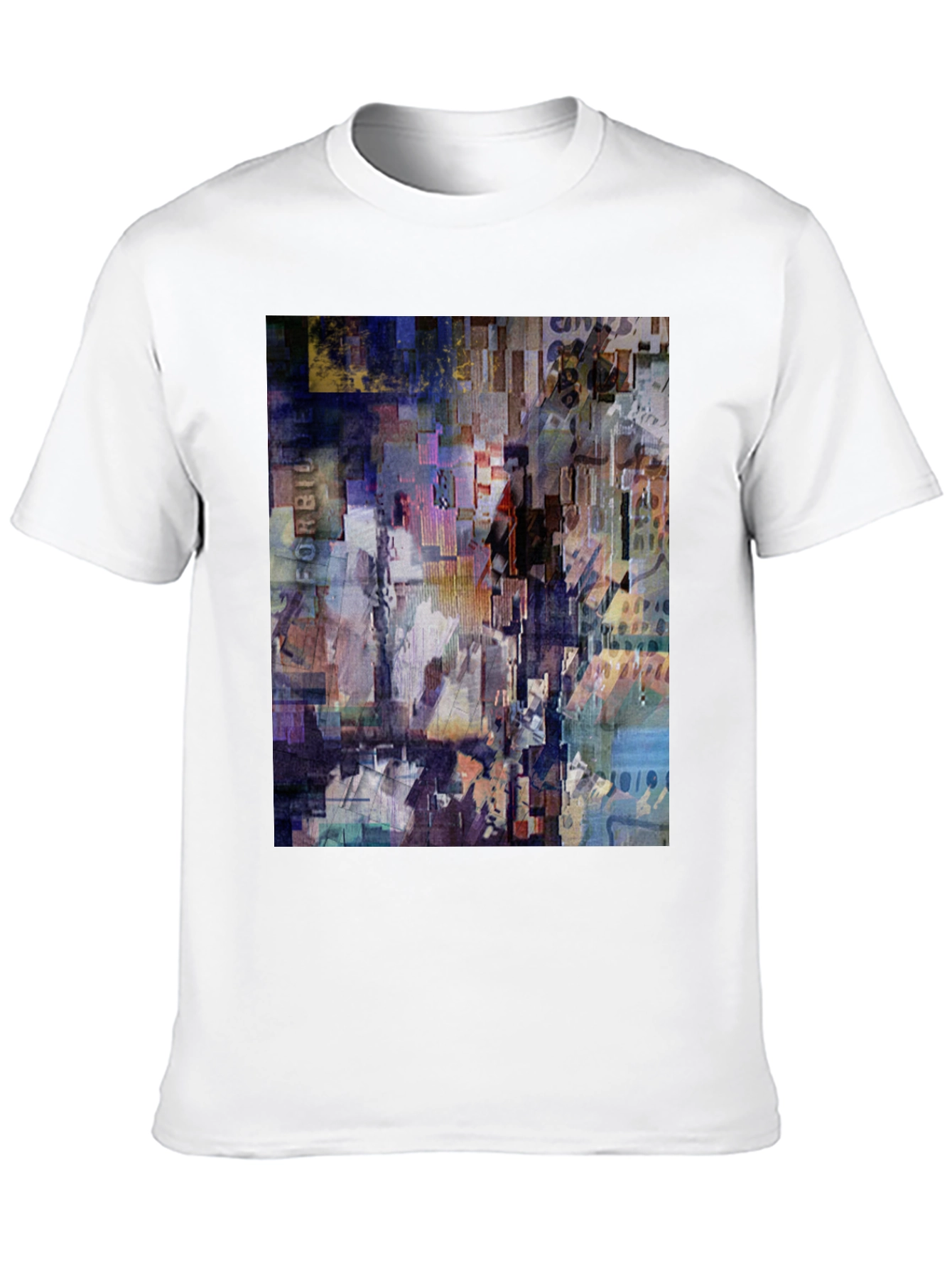 Abstract Art Print Black T-Shirt