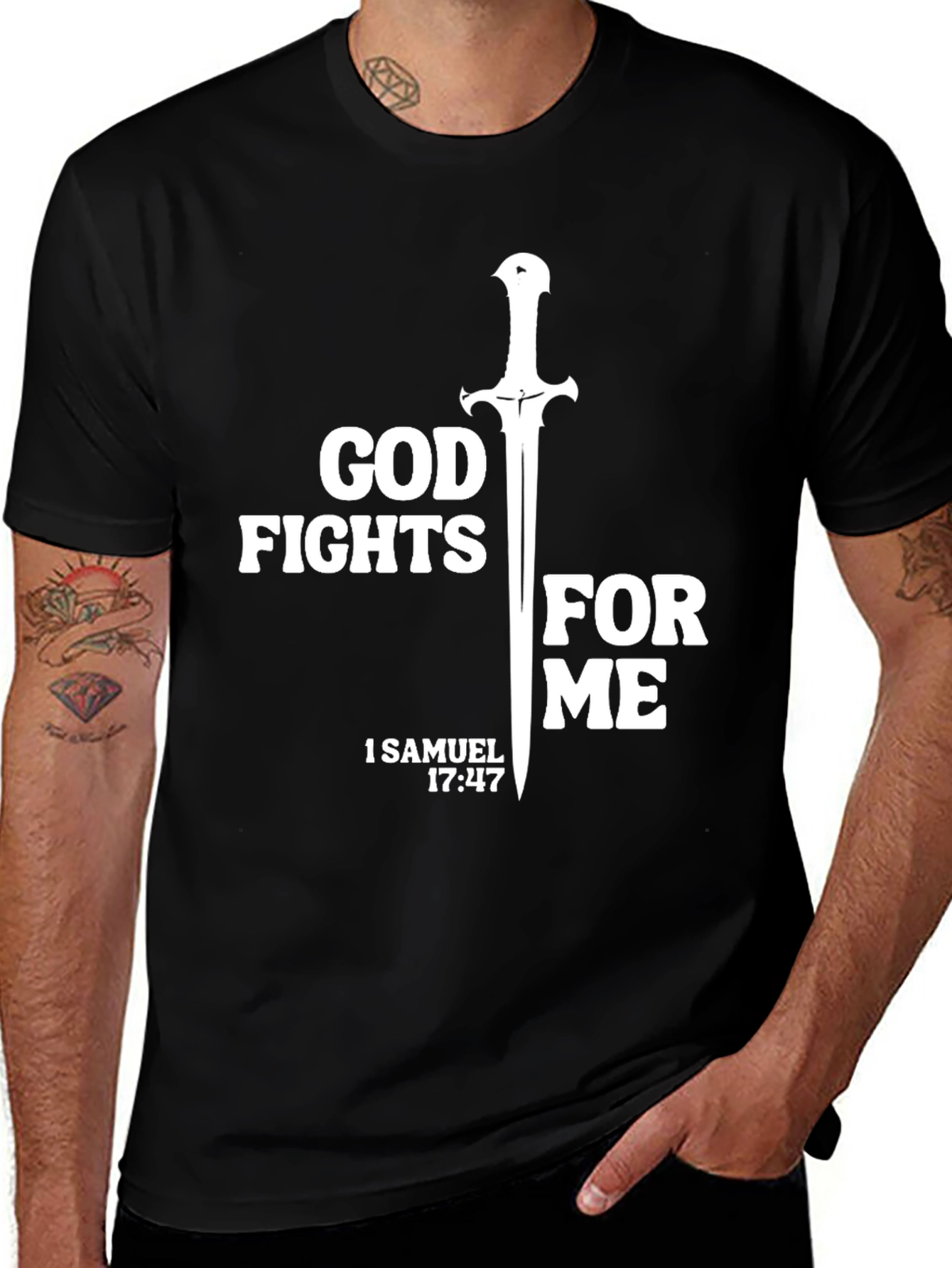God Fights for Me Graphic Tee