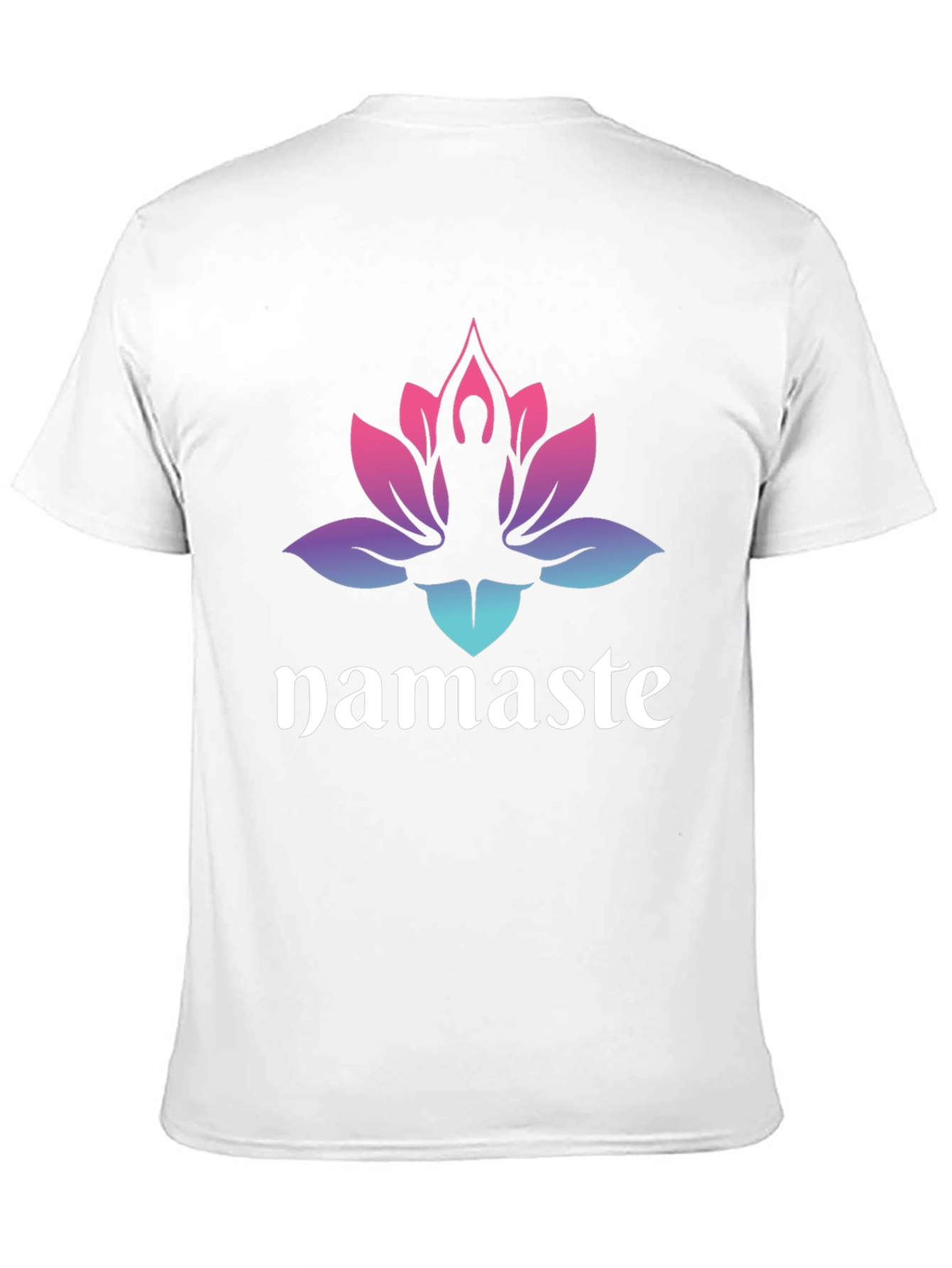 Namaste Lotus Graphic Tee - Mens Black T-Shirt