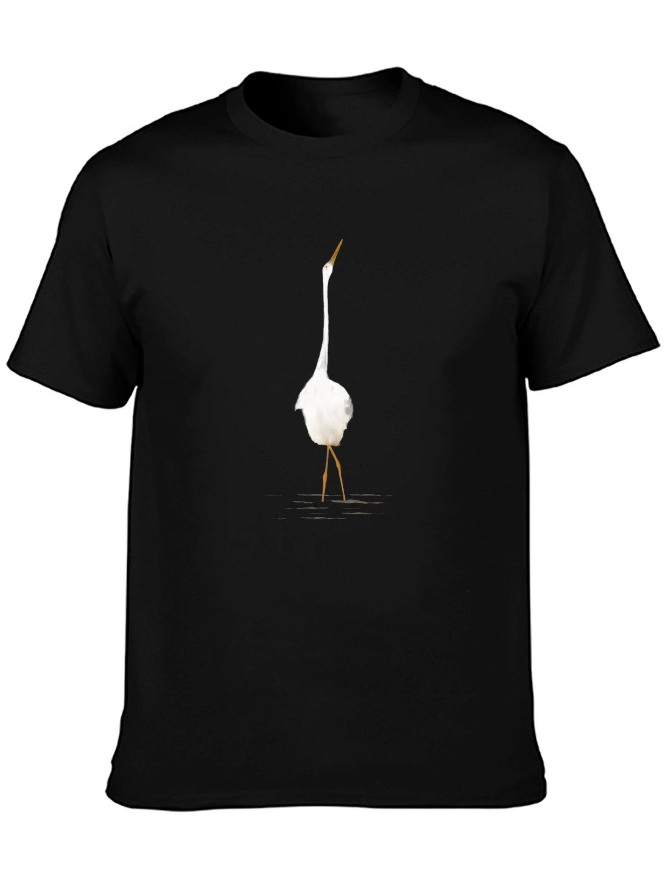 Egret Graphic Tee - Classic Black T-Shirt