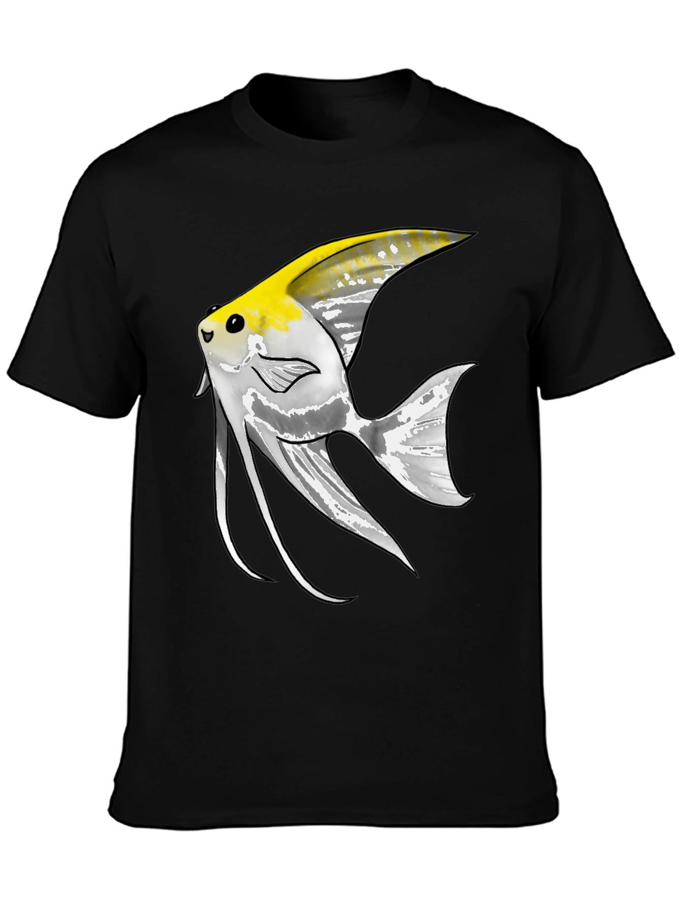 Angelfish Graphic Tee - Unique Fish Design