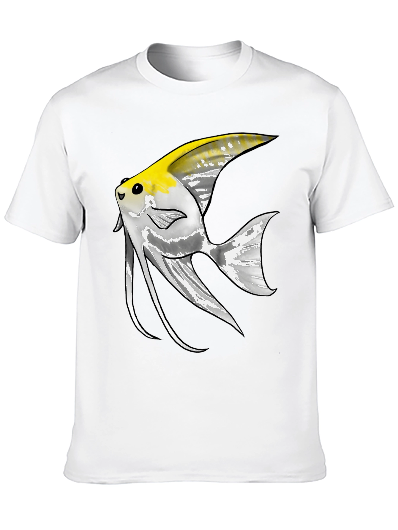 Angelfish Graphic Tee - Unique Fish Design