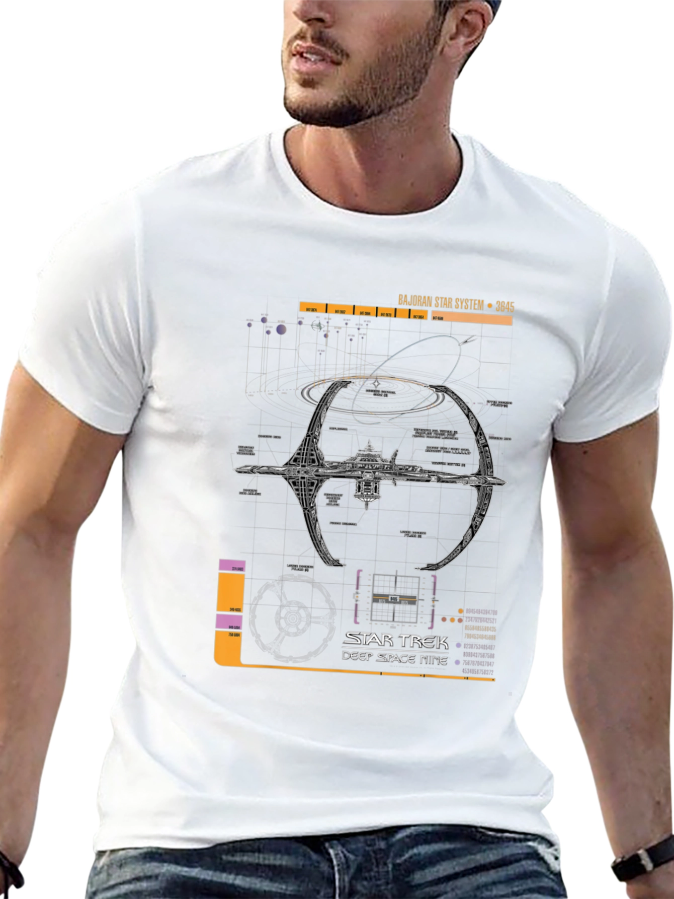 Star Trek Deep Space Nine Schematic T-Shirt