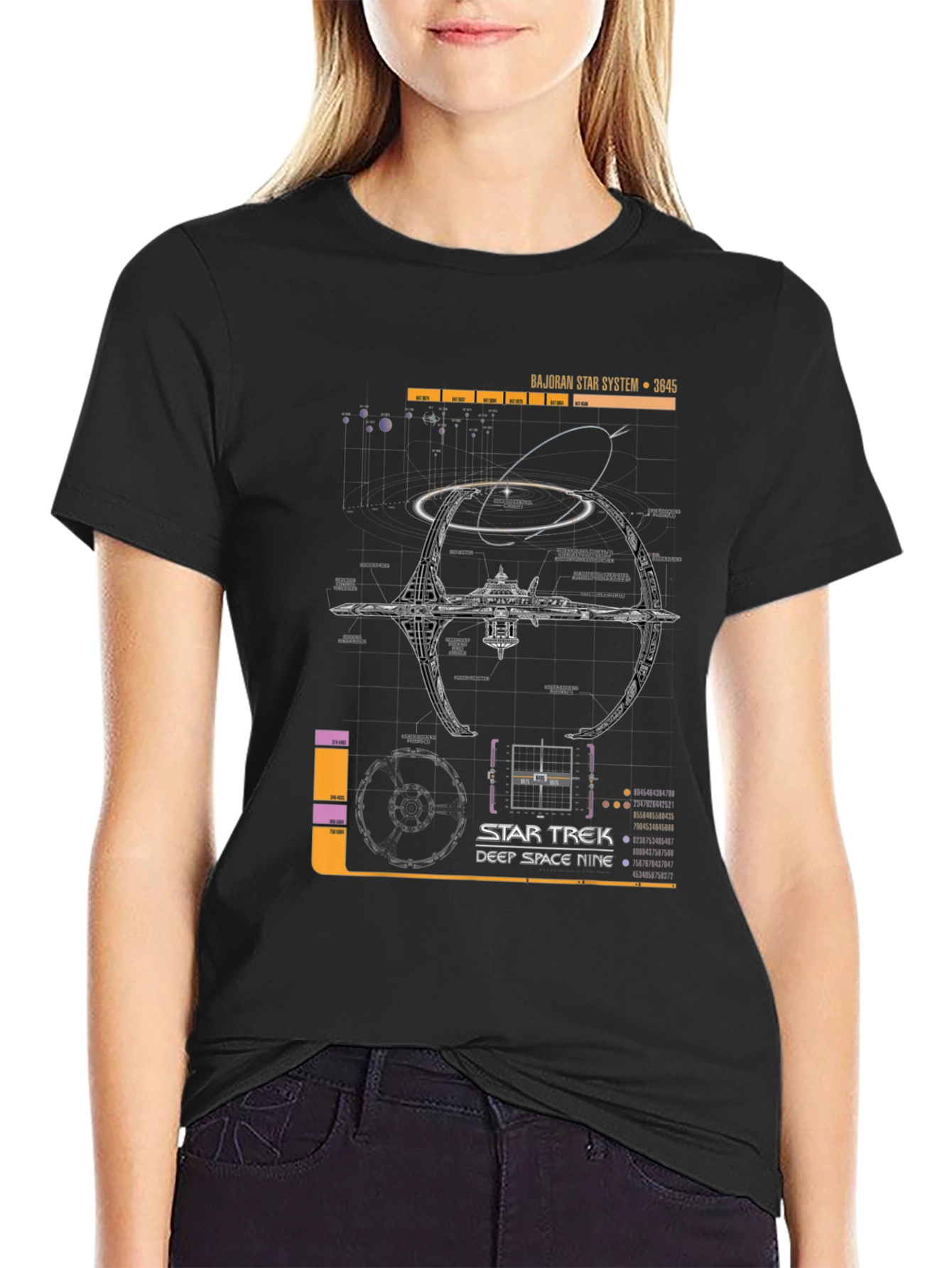 Star Trek Deep Space Nine Schematic T-Shirt