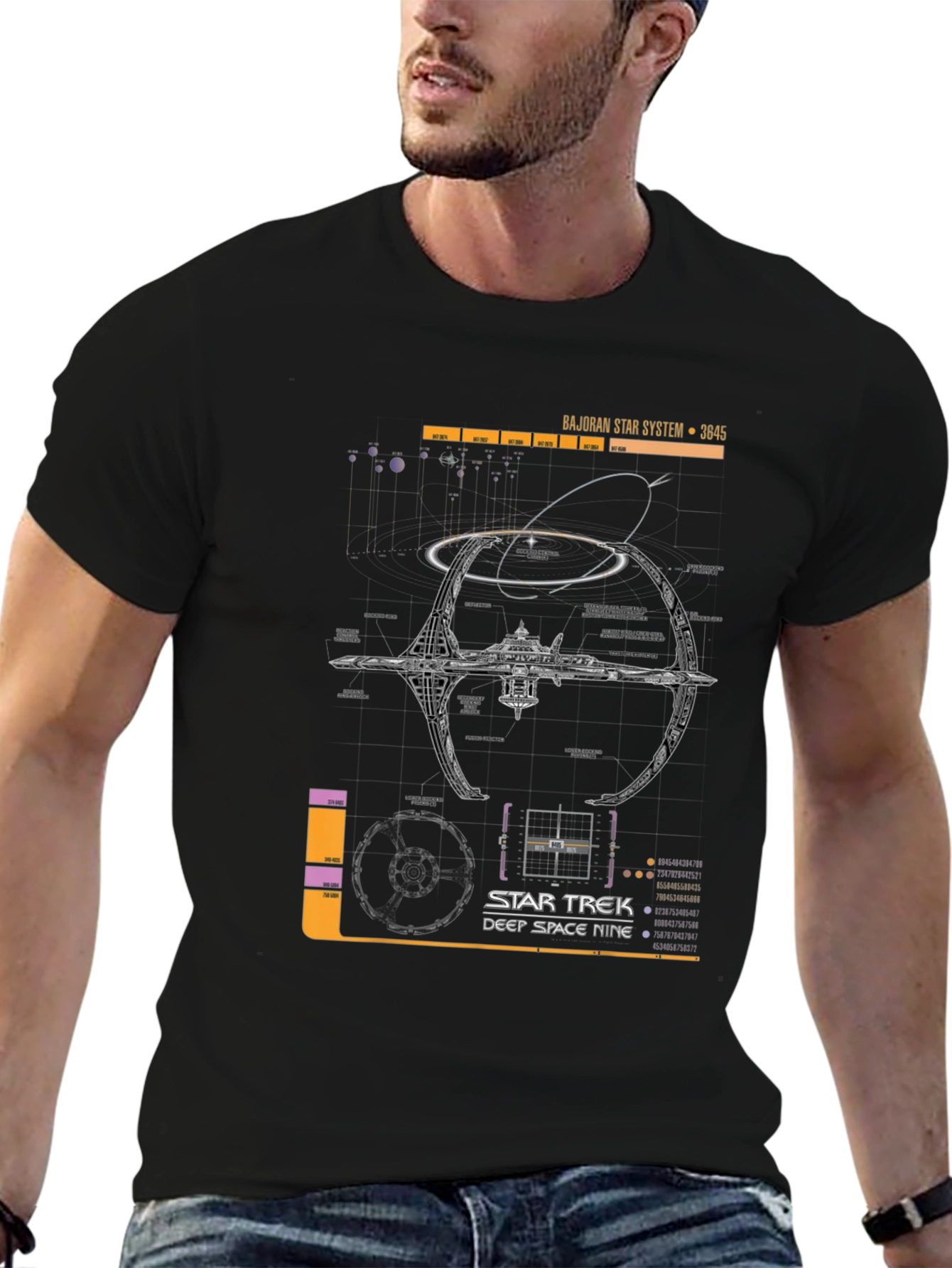 Star Trek Deep Space Nine Schematic T-Shirt