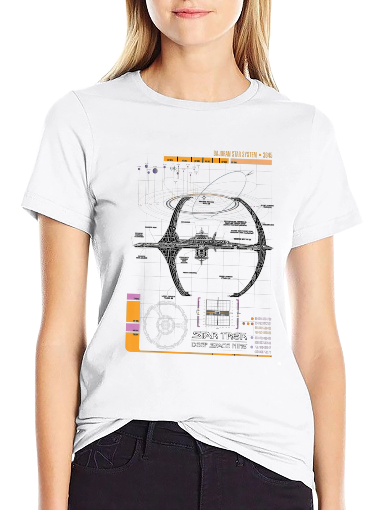Star Trek Deep Space Nine Schematic T-Shirt