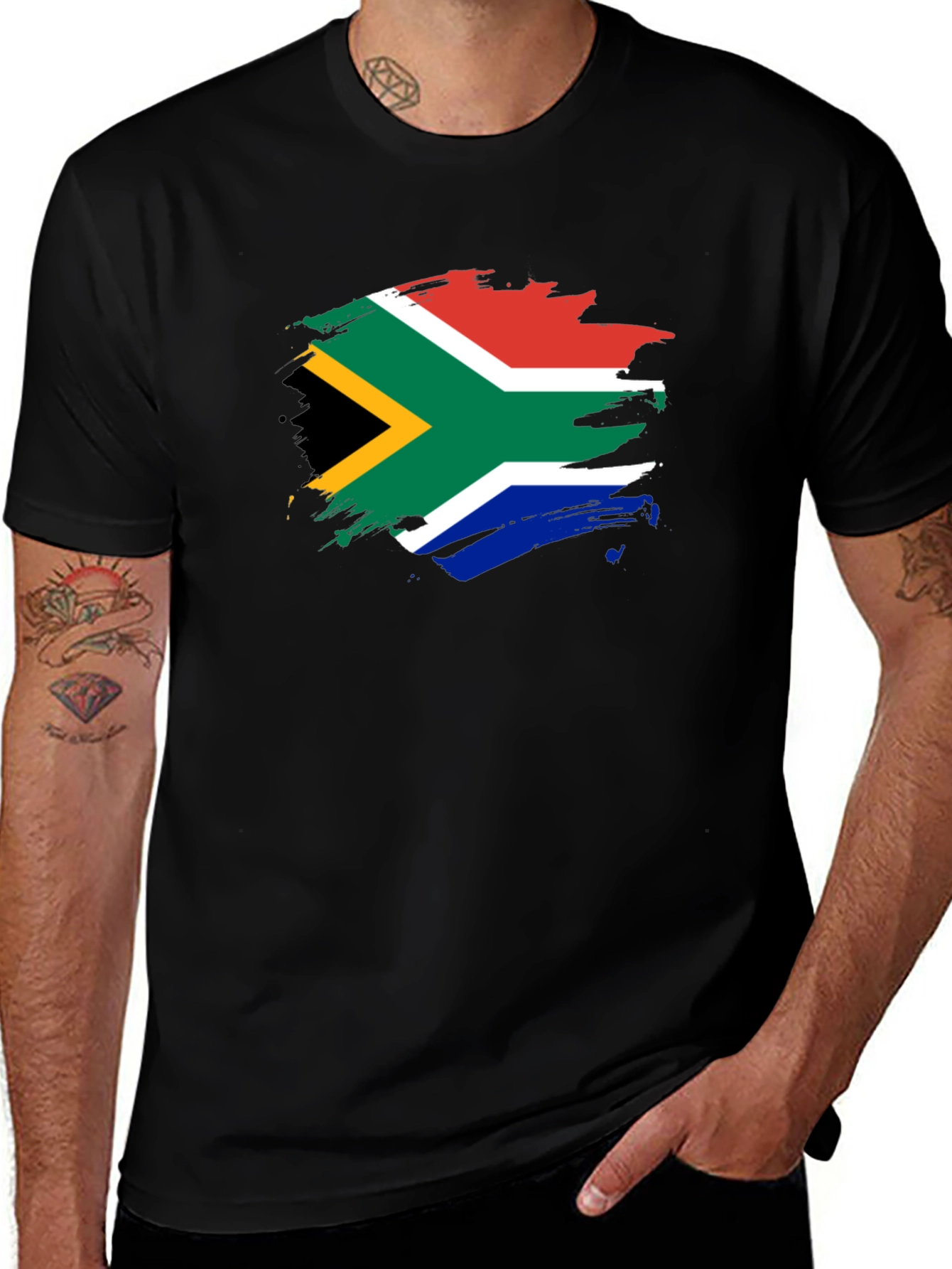 South Africa Flag T-Shirt - Mens