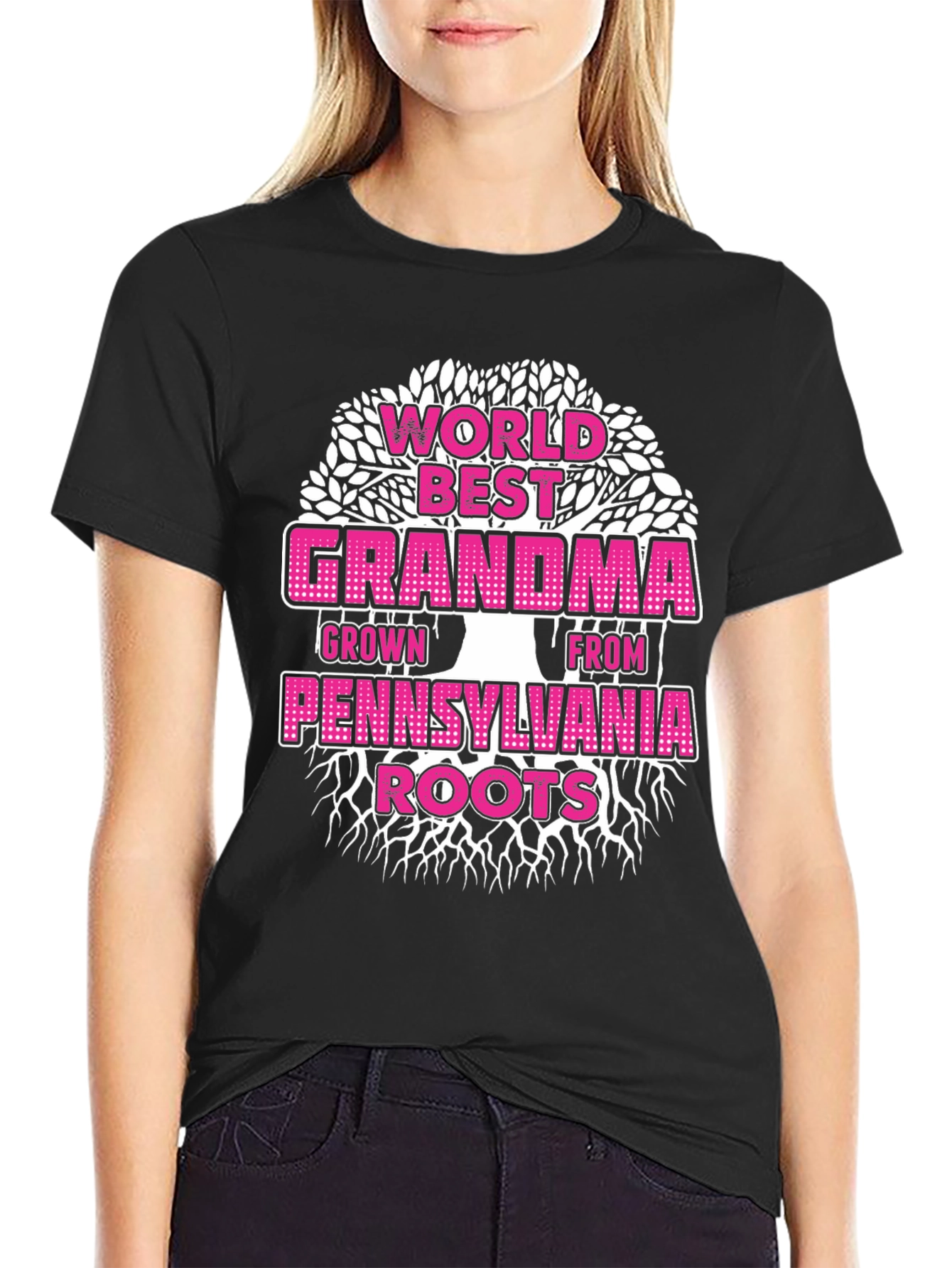 Worlds Best Grandma Pennsylvania Roots T-Shirt