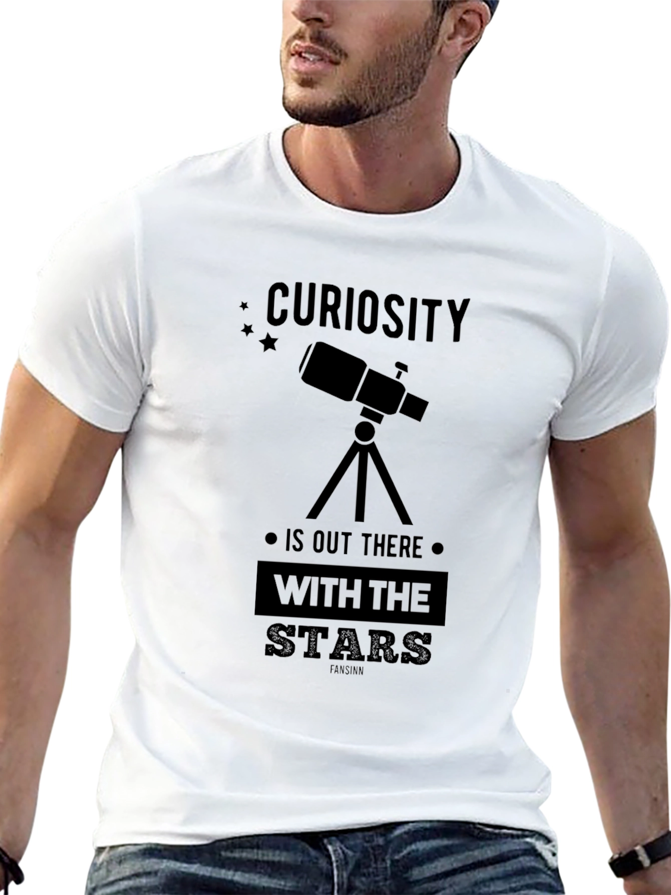 Curiosity Telescope Graphic T-Shirt