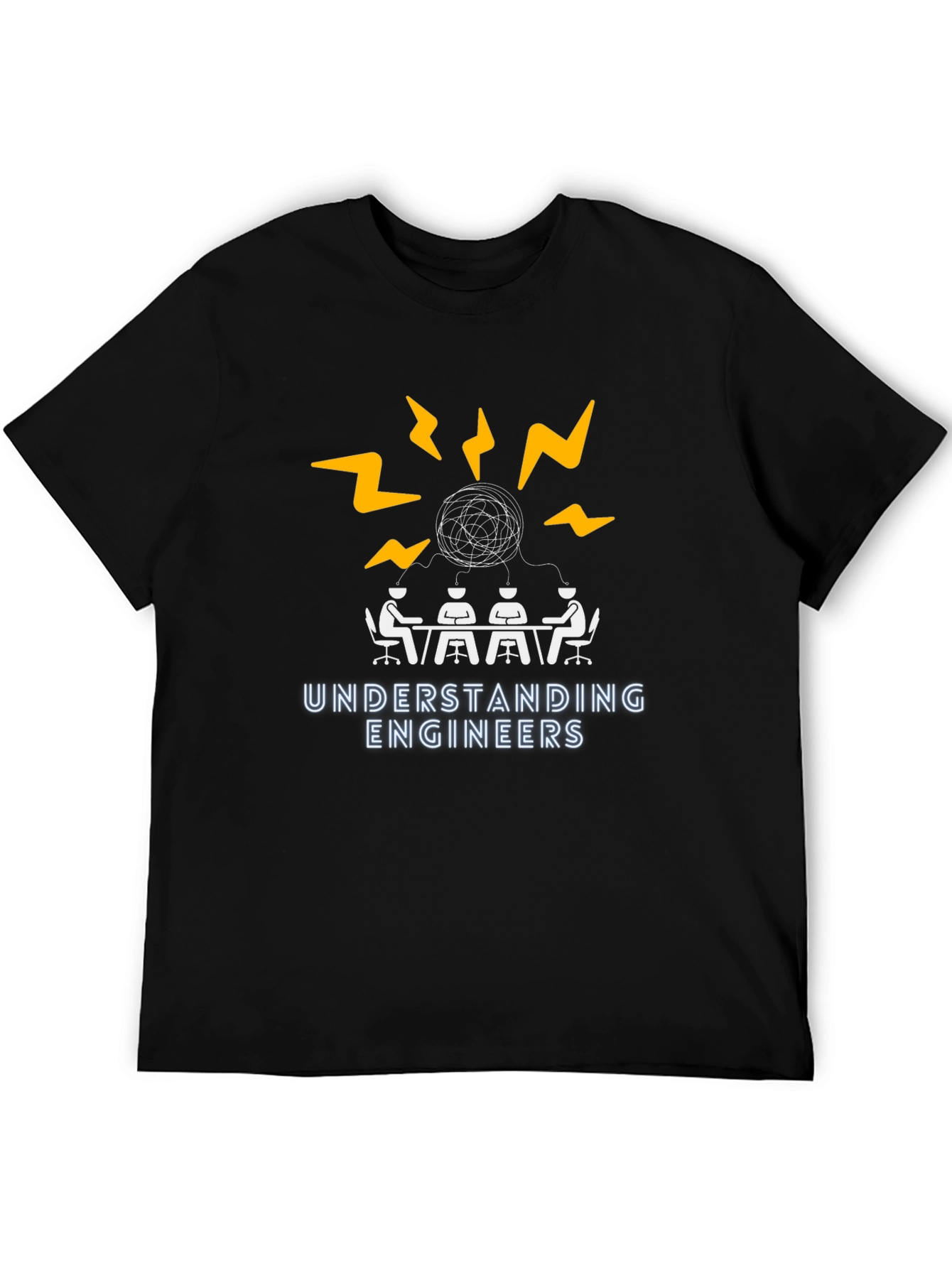 Understanding Engineers Graphic T-Shirt - Black Cotton Tee