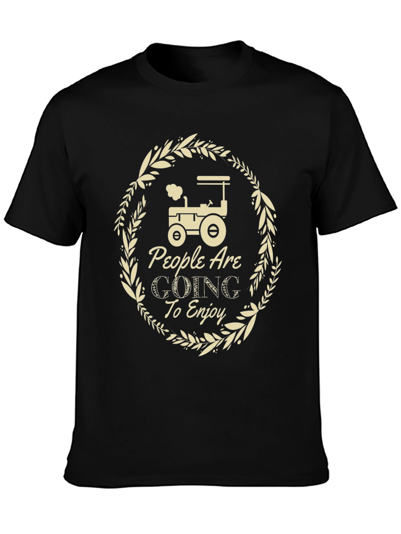 People Going To Enjoy Tractor Graphic Tee