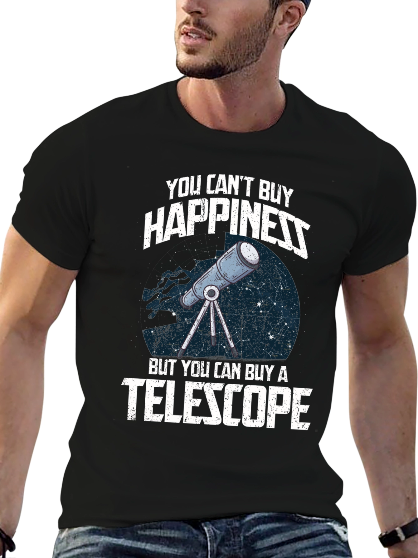 Happiness Telescope Graphic Tee