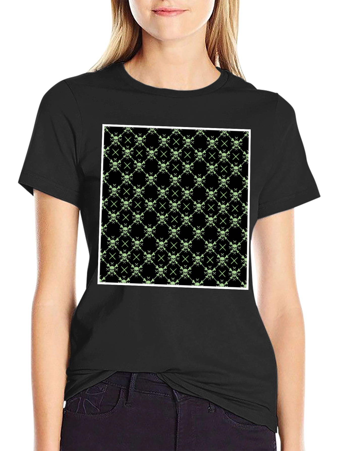 Skull & Crossbones T-Shirt - Graphic Print Tee