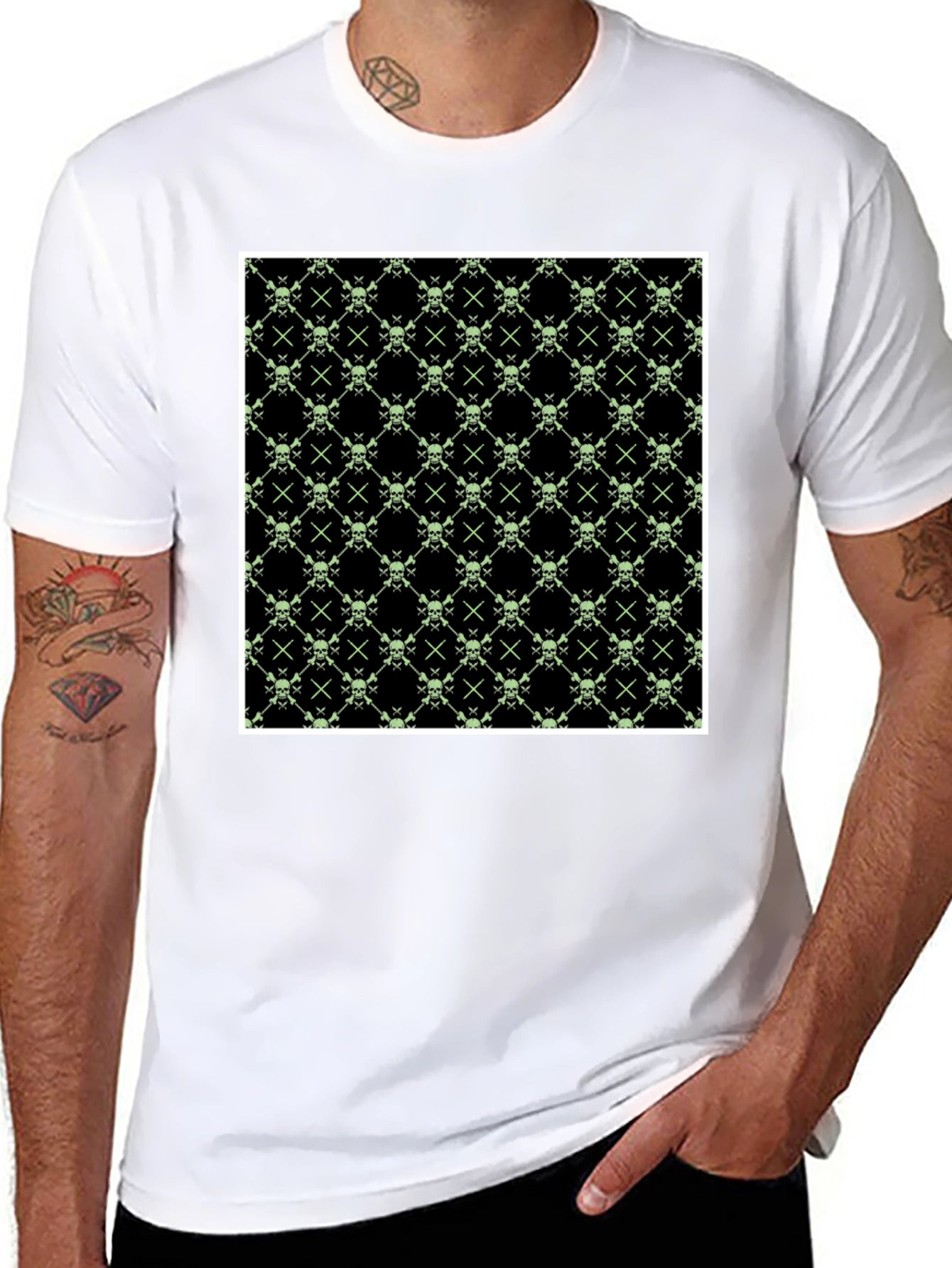 Skull & Crossbones T-Shirt - Graphic Print Tee