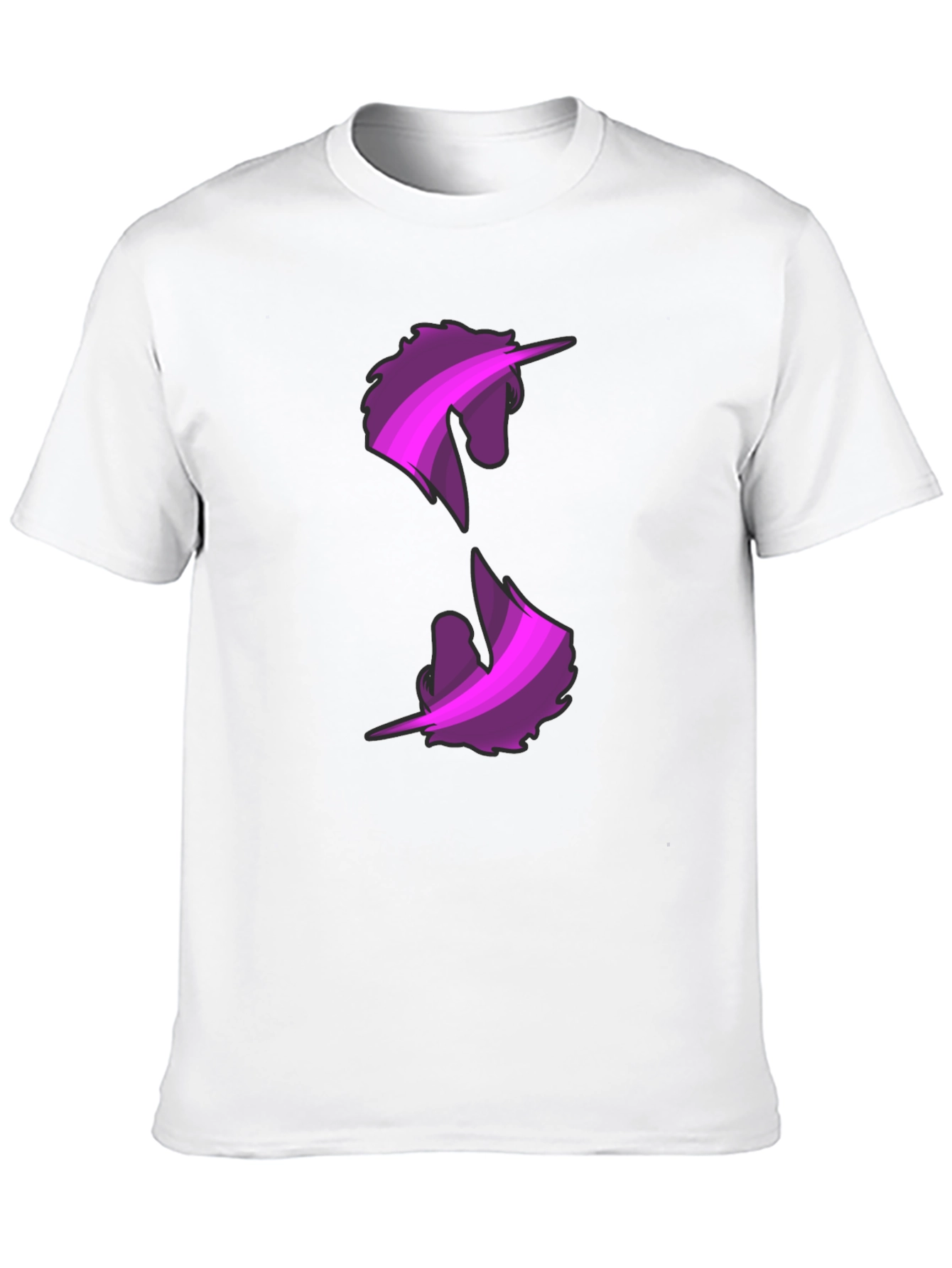 Unicorn Graphic Print Black T-Shirt