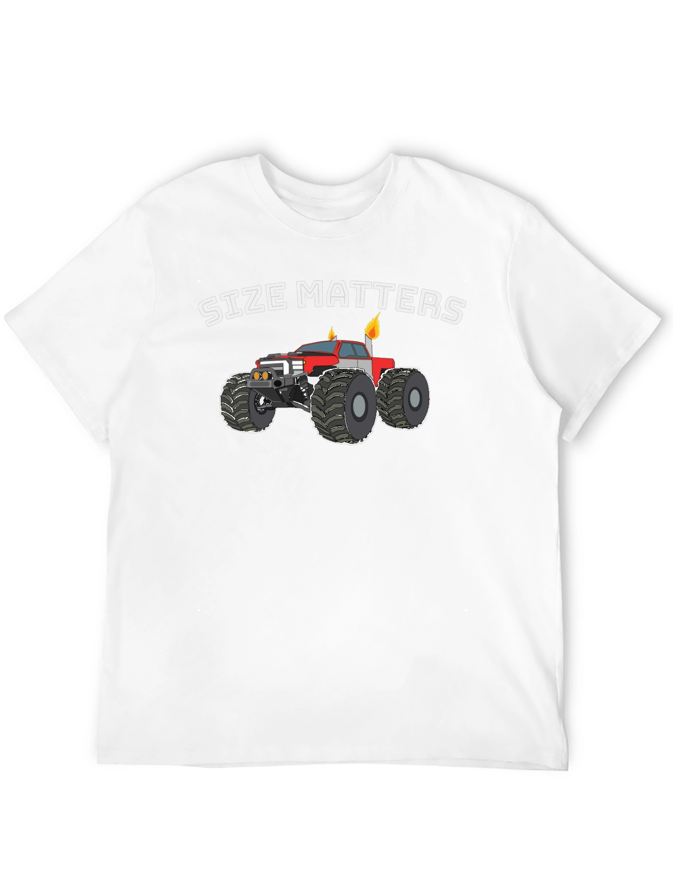 Size Matters Monster Truck Graphic T-Shirt