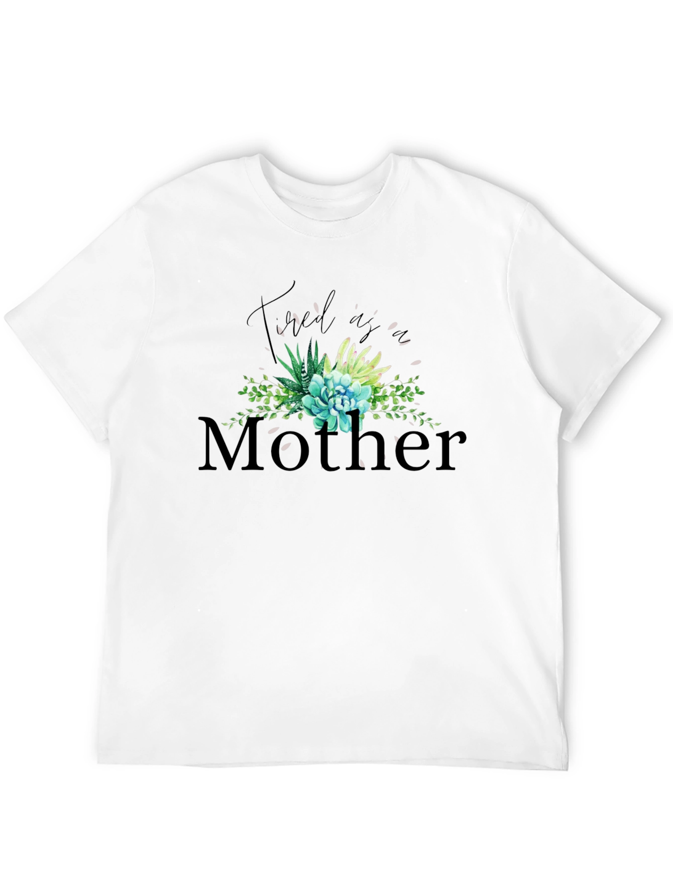 Tired As A Mother Graphic Tee - Black