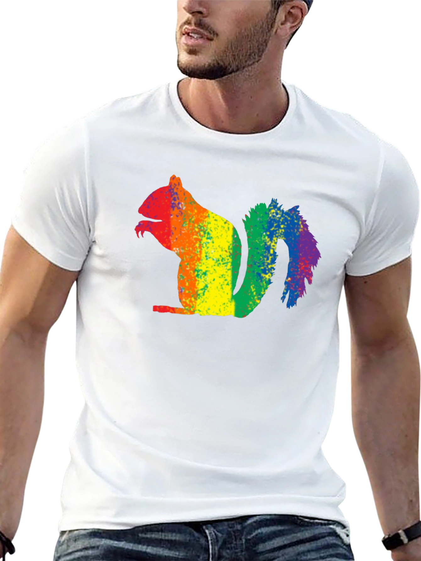 Rainbow Squirrel Graphic Tee - Pride Apparel