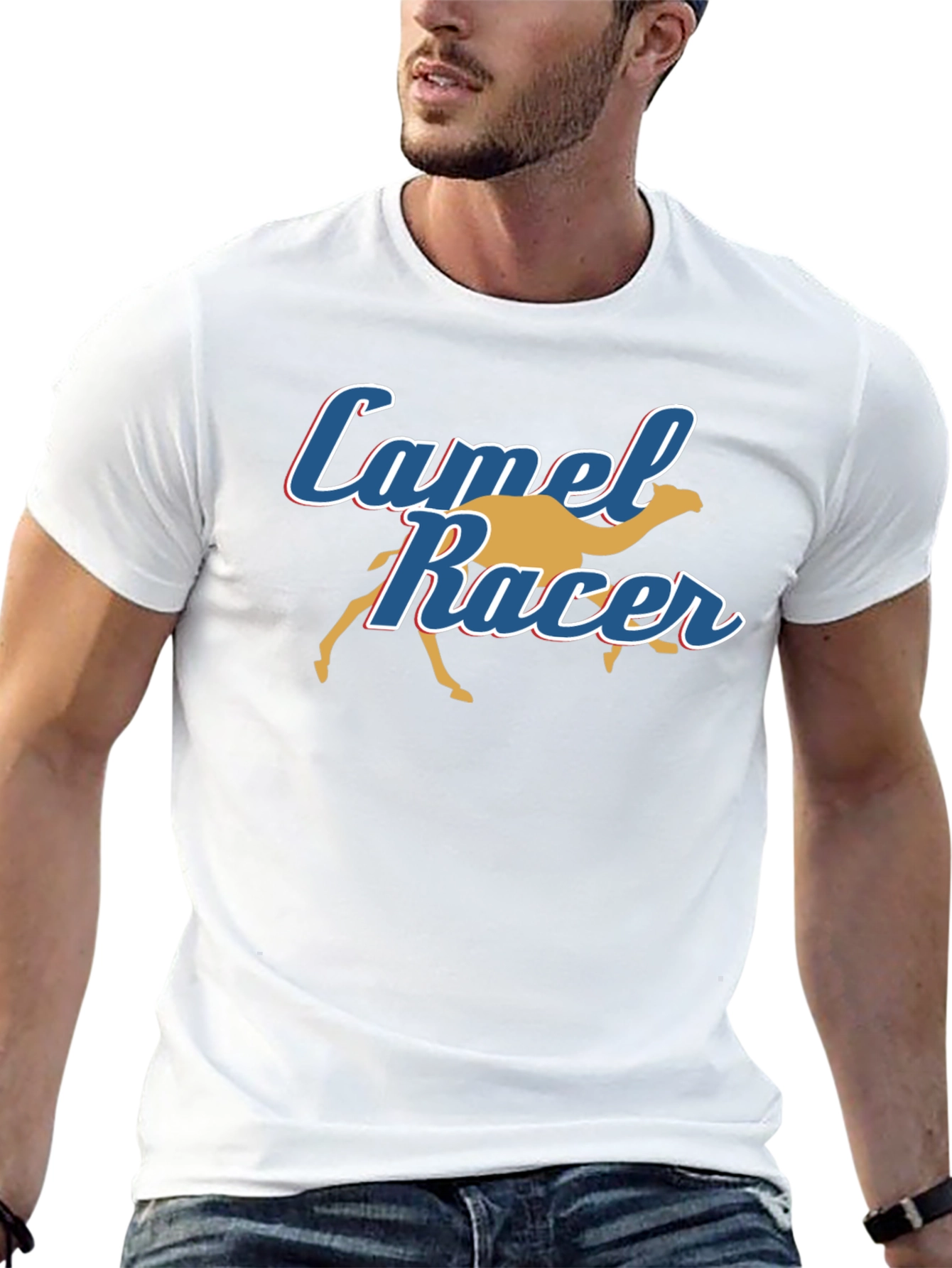 Camel Racer Graphic T-Shirt - Soft Cotton Tee