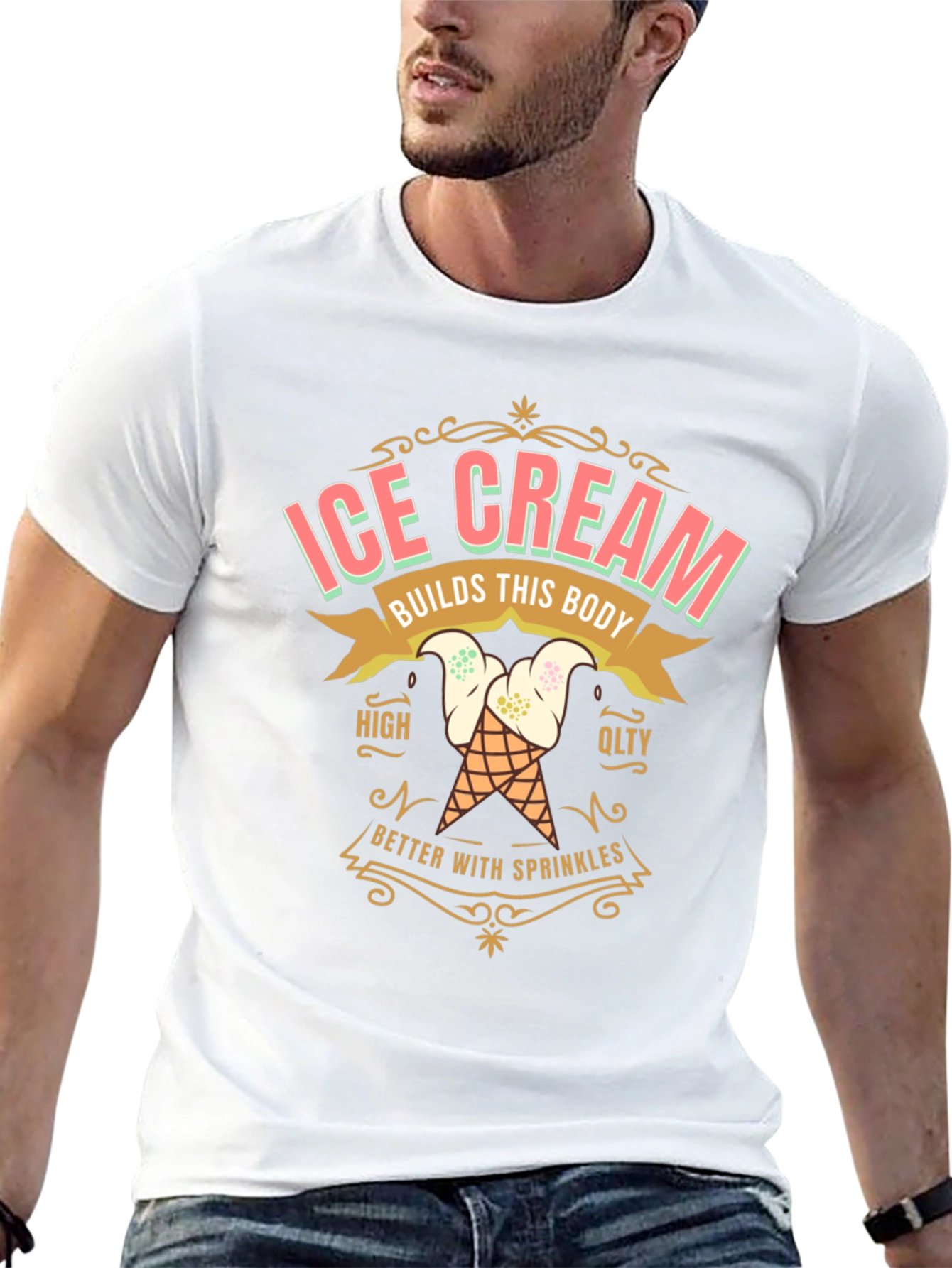 Ice Cream Builds This Body T-Shirt