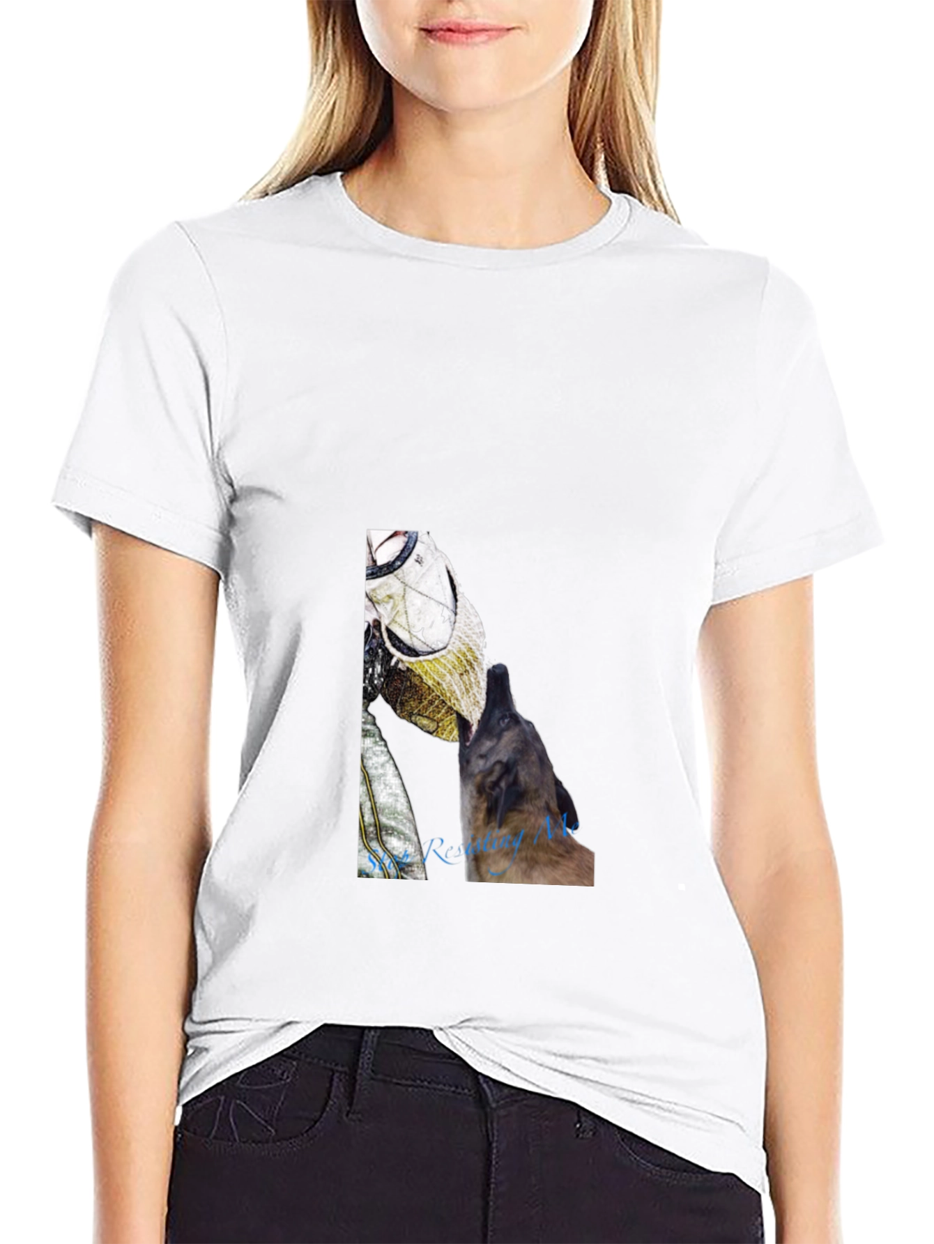 Astronaut Dog Graphic Tee - Black