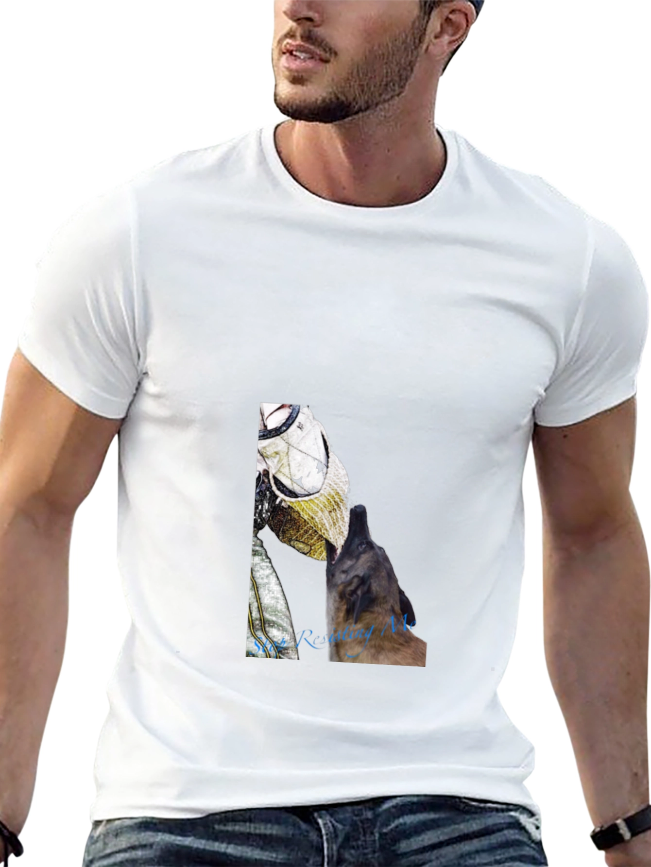 Astronaut Dog Graphic Tee - Black