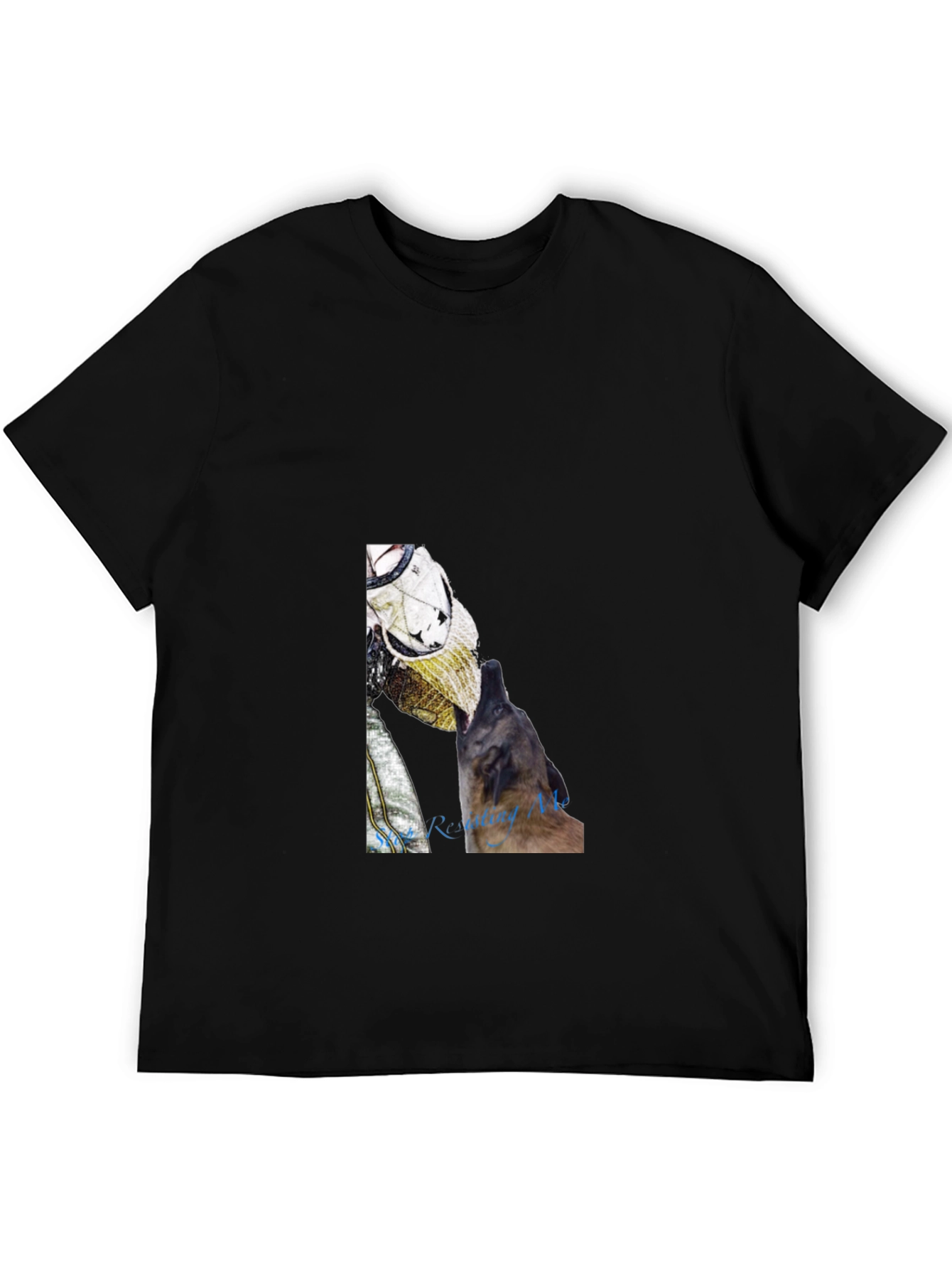 Astronaut Dog Graphic Tee - Black
