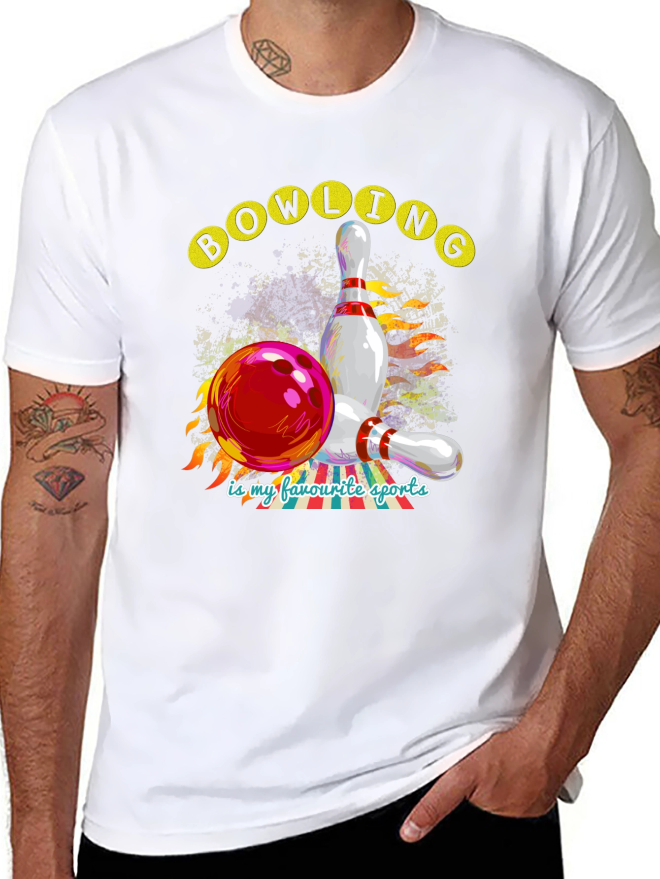 Bowling is My Favorite Sports Graphic Tee