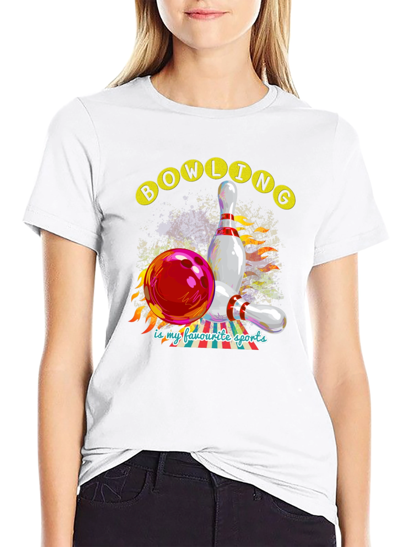 Bowling is My Favorite Sports Graphic Tee