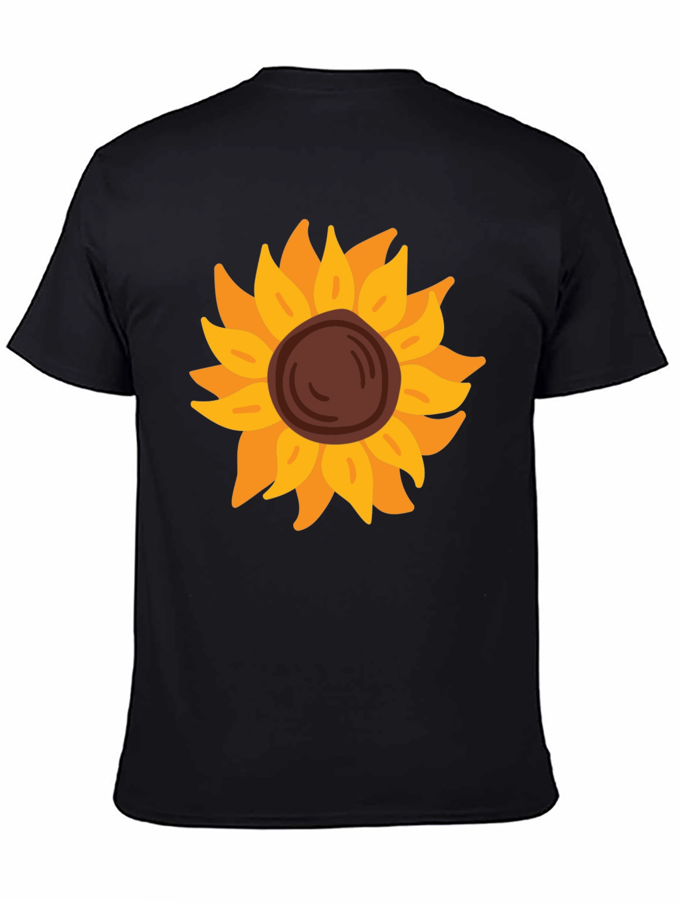 Sunflower Graphic Tee - Black Unisex Shirt