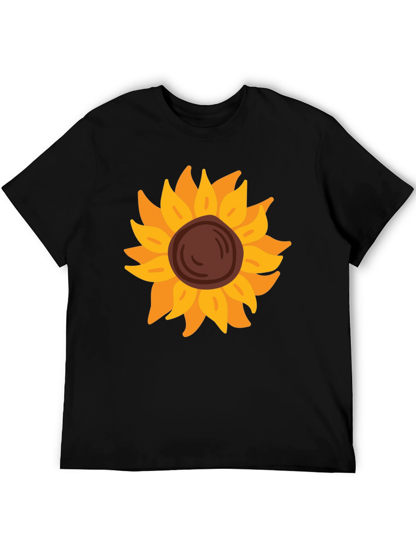 Sunflower Graphic Tee - Black Unisex Shirt
