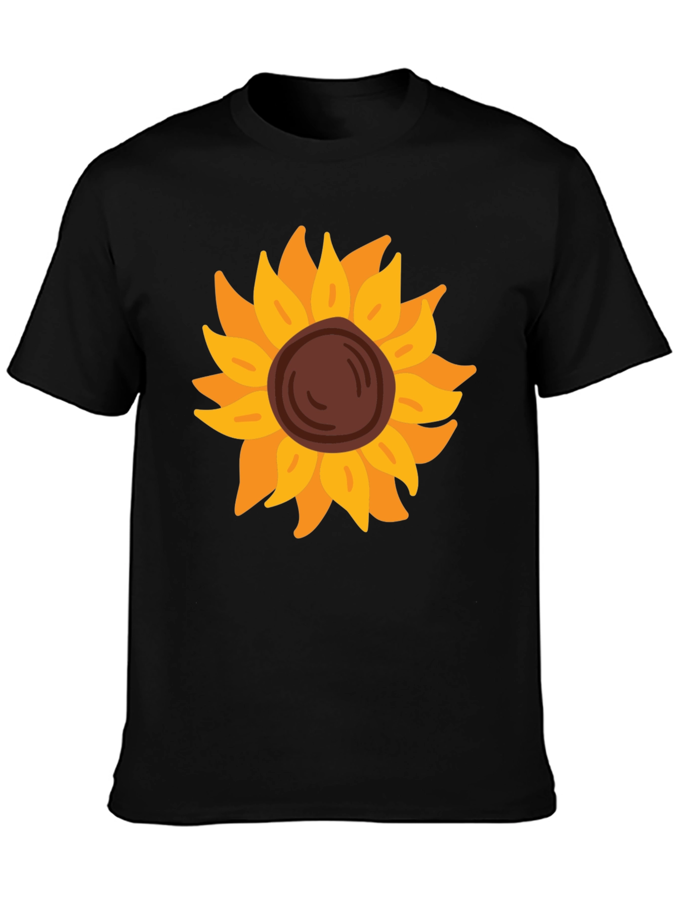 Sunflower Graphic Tee - Black Unisex Shirt