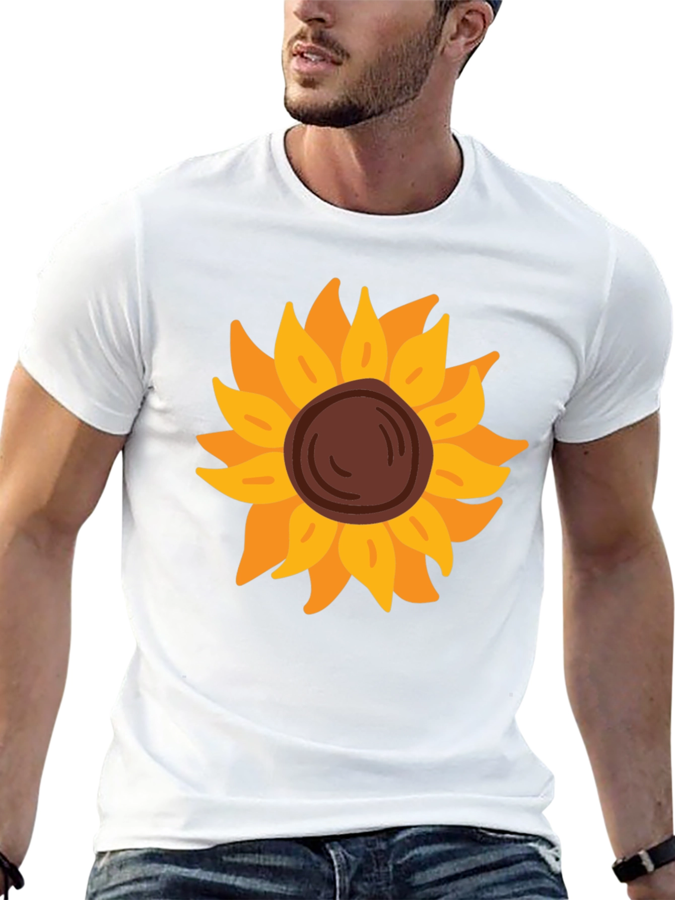 Sunflower Graphic Tee - Black Unisex Shirt