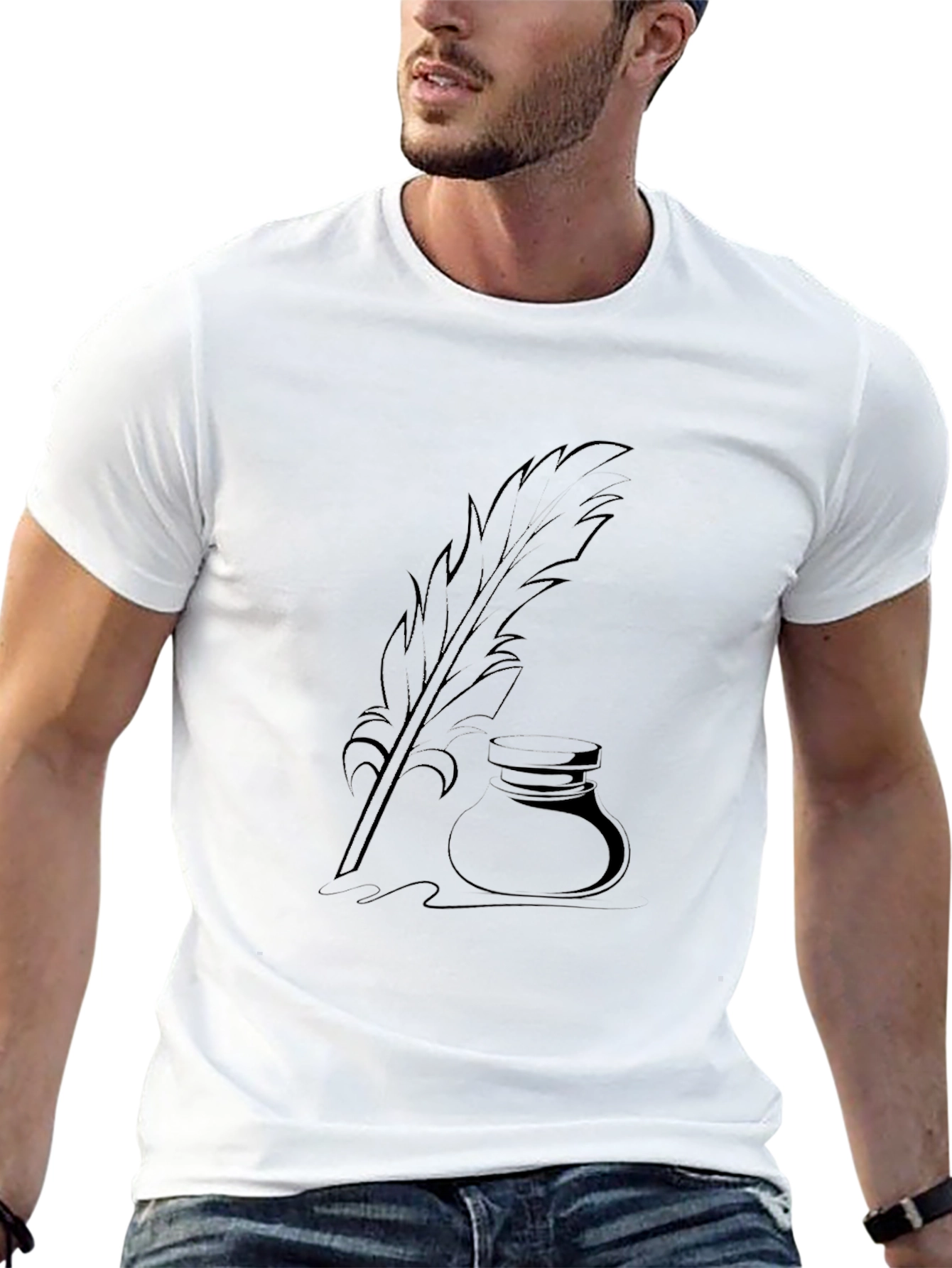 Quill & Ink T-Shirt - Black Graphic Tee